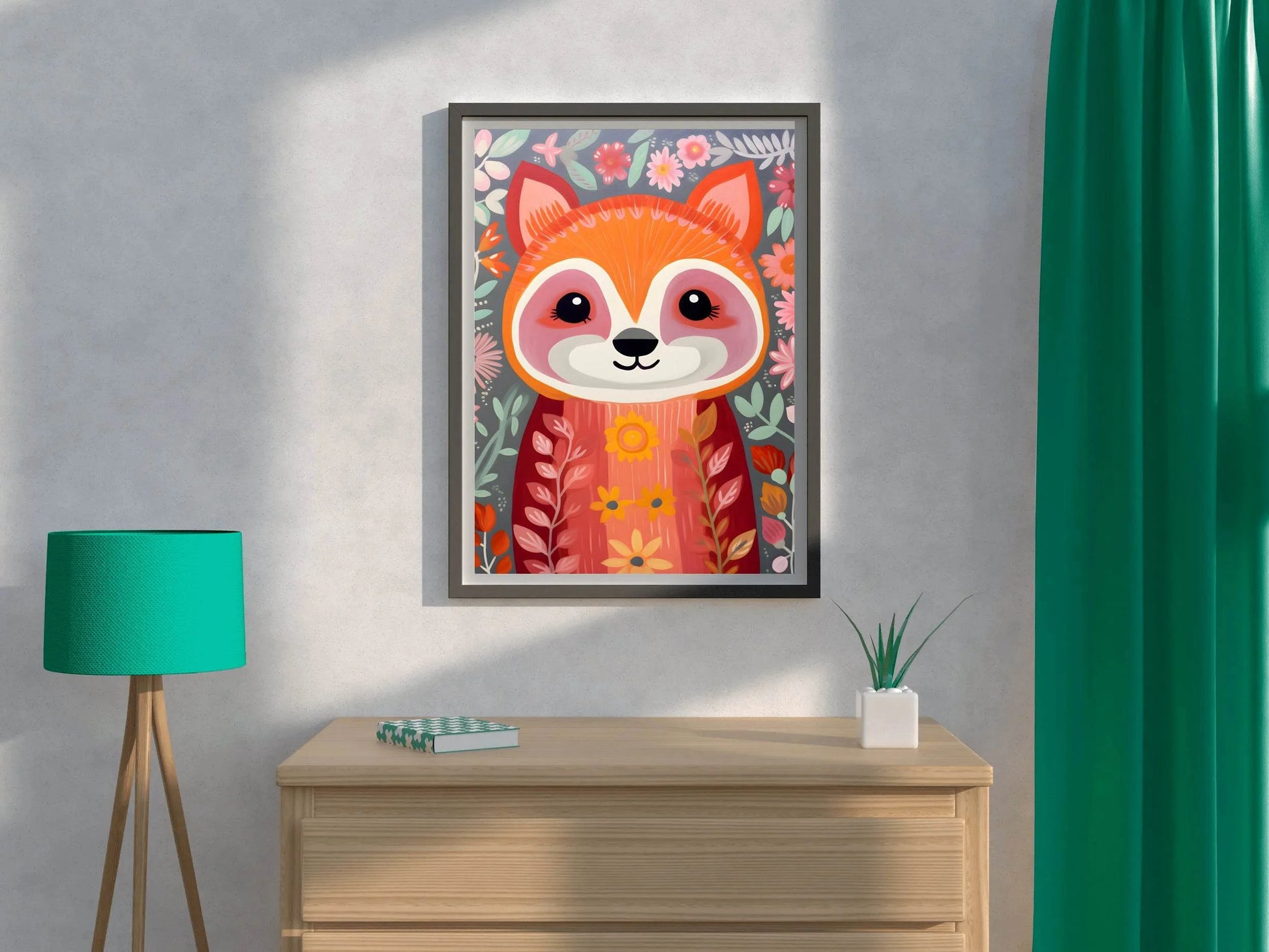 Cute Painting of Red Panda - beink online art store