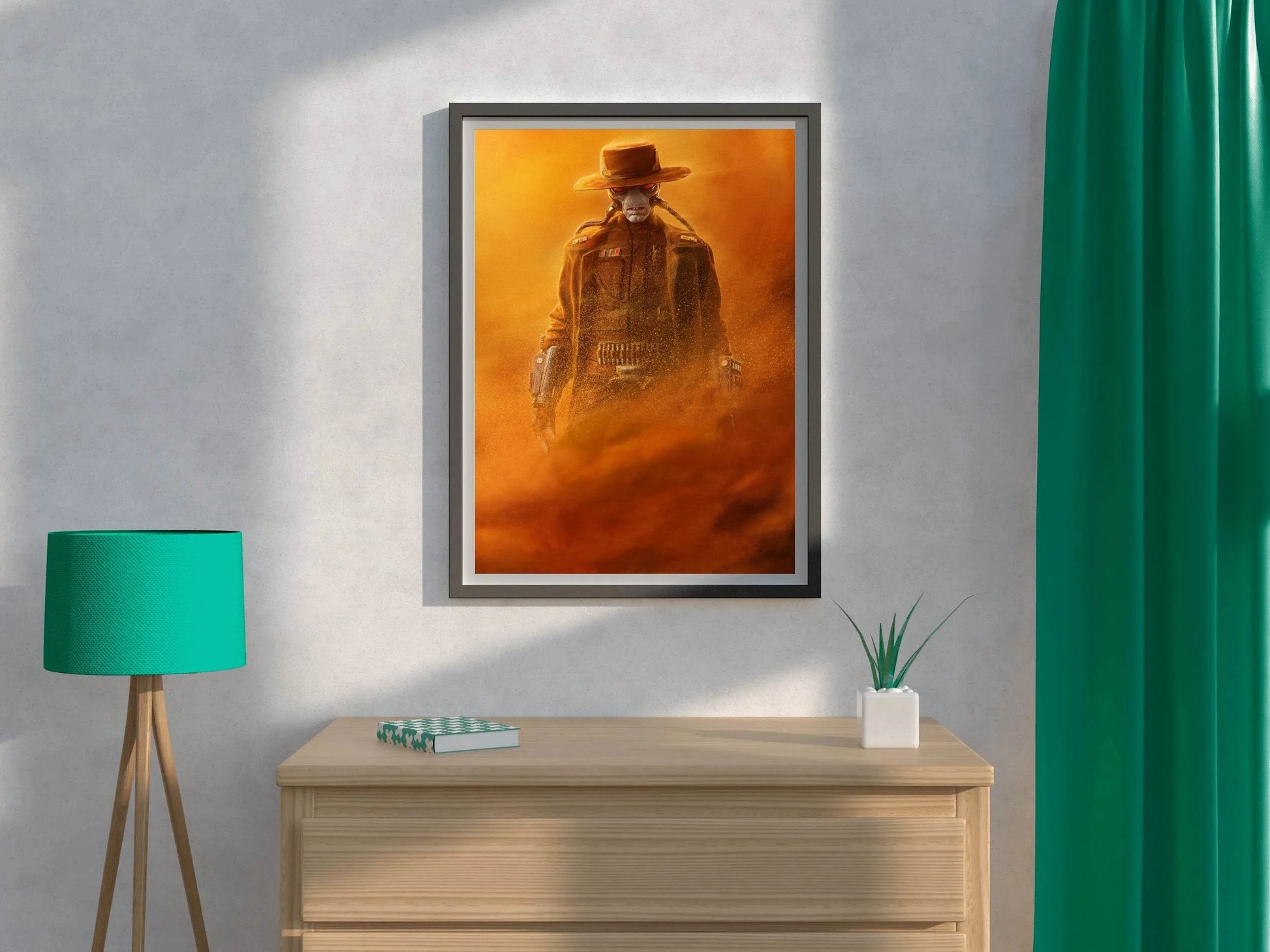 Cad Bane in Sand Storm Wall Art - beink online art store