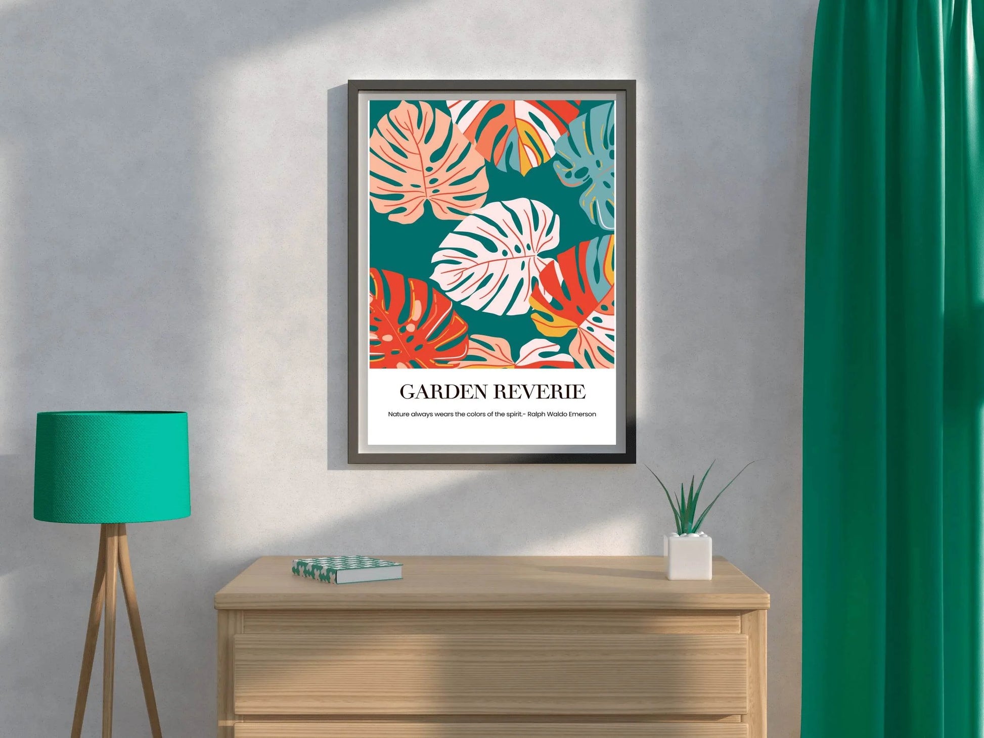 Tropical Plant Leaf Painting Wall Art - beink online art store