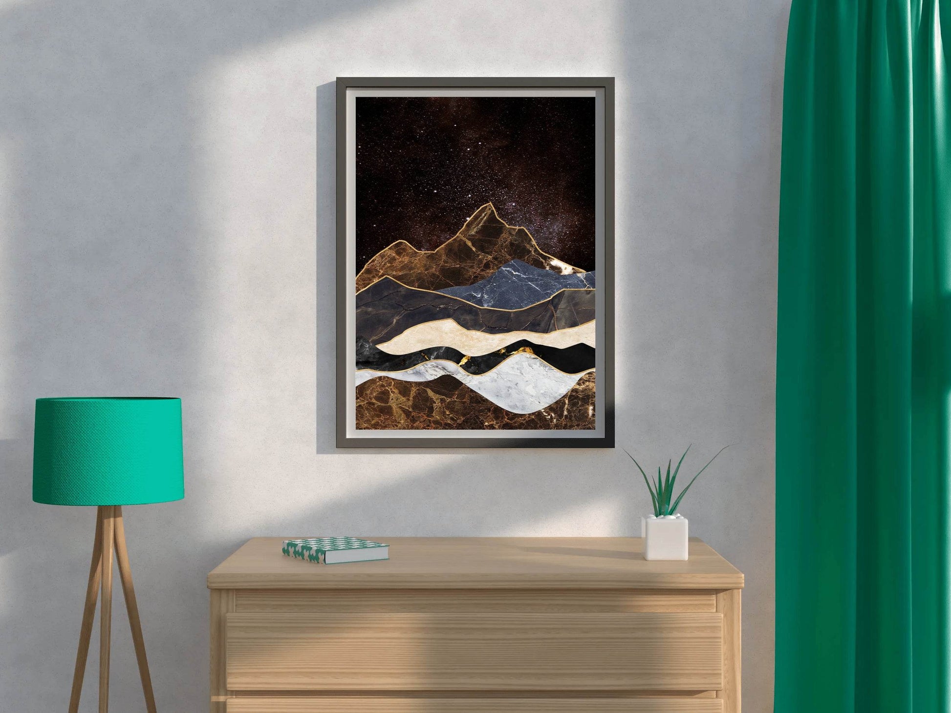 Marbled Peaks Modern Wall Art - beink online art store