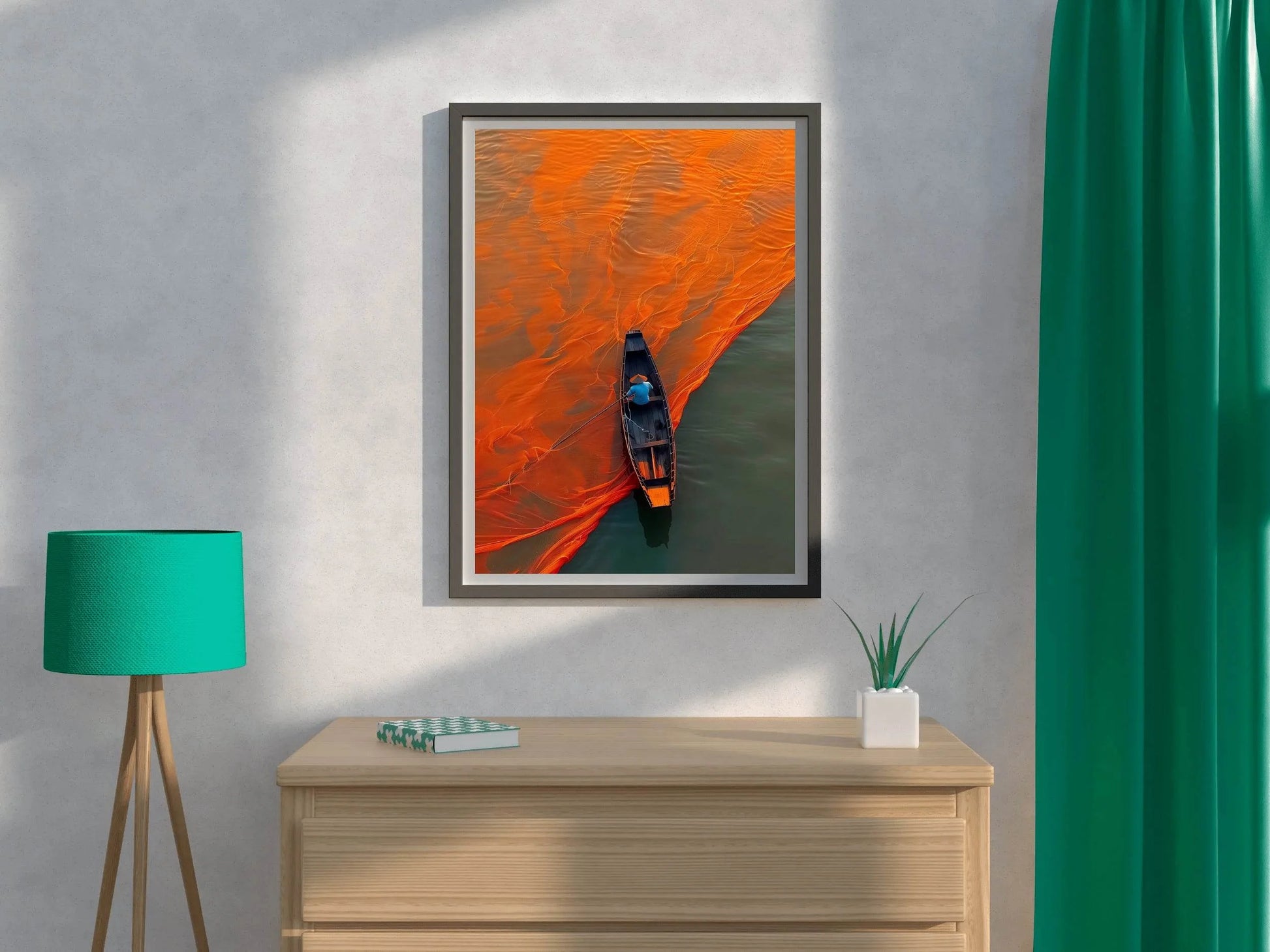 Fishing Boat Wall Art - beink online art store