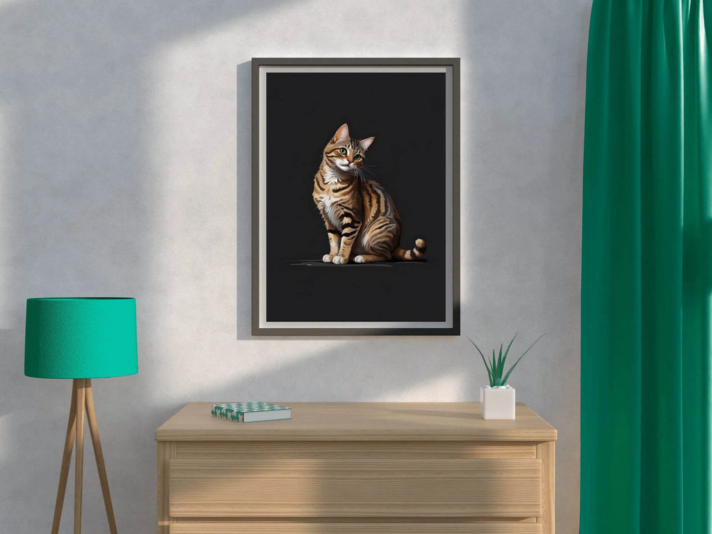 Painting of Cat Wall Art - beink online art store