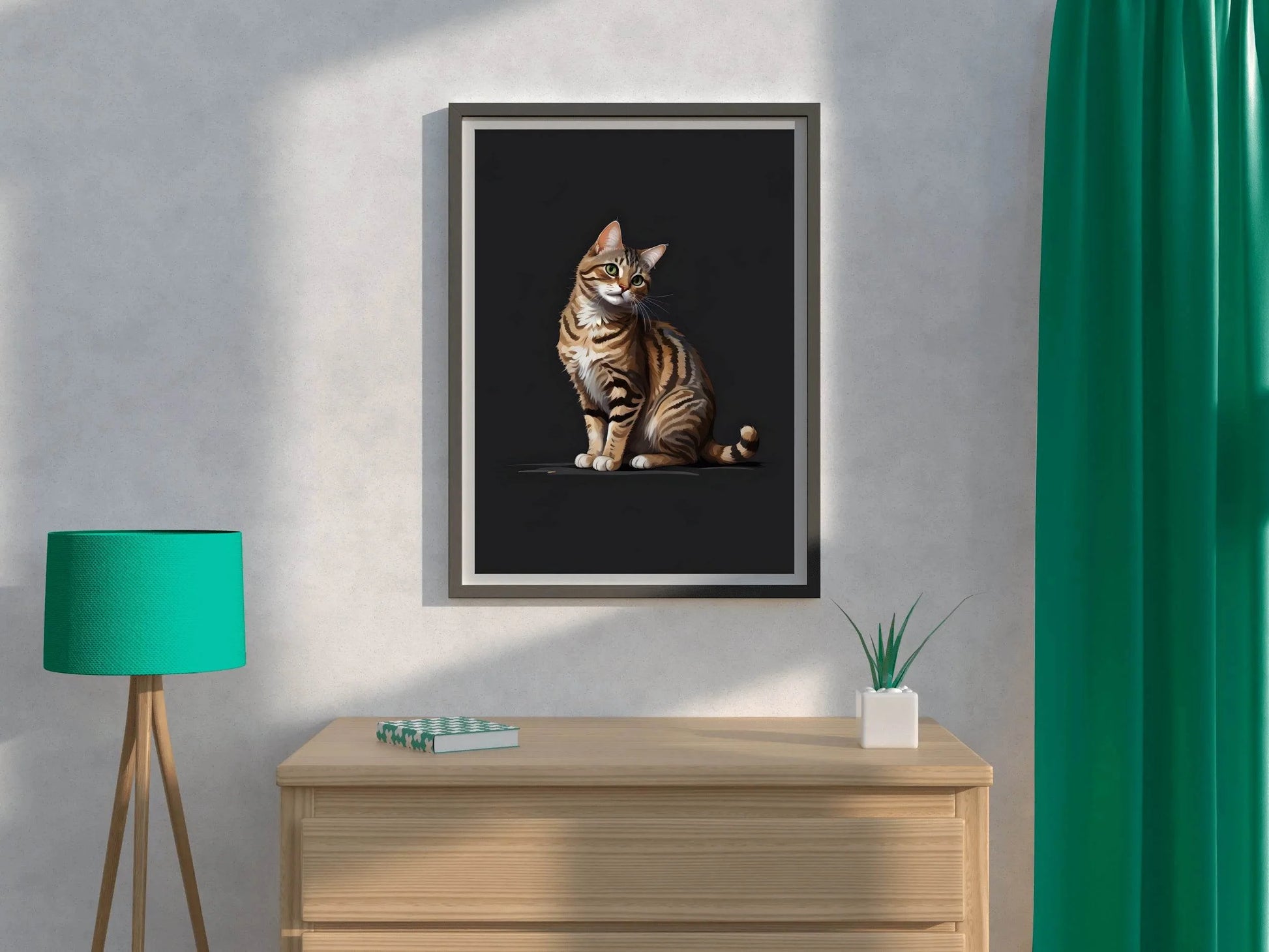 Painting of Cat Wall Art - beink online art store