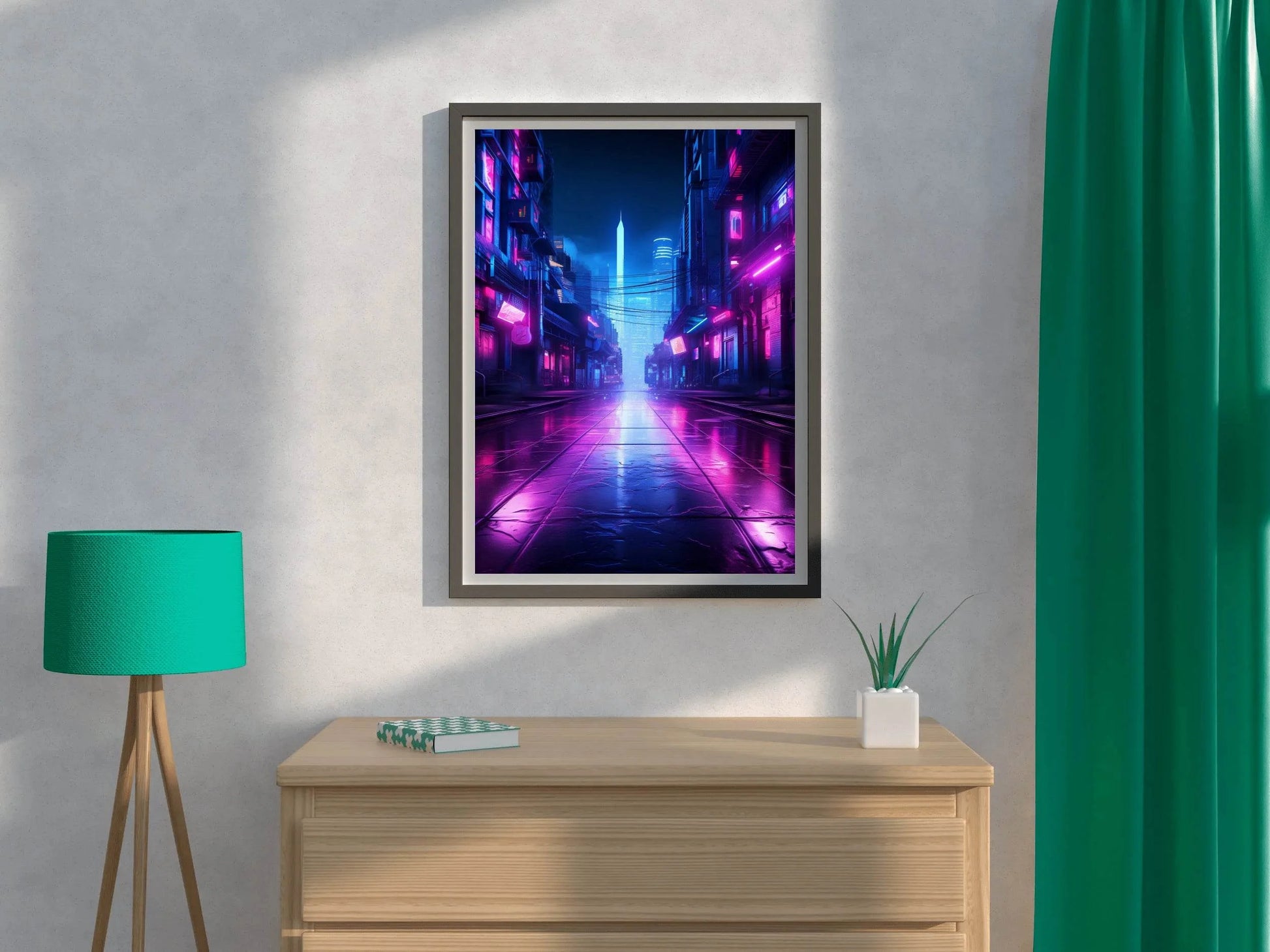 Neon City Wall Art - beink online art store