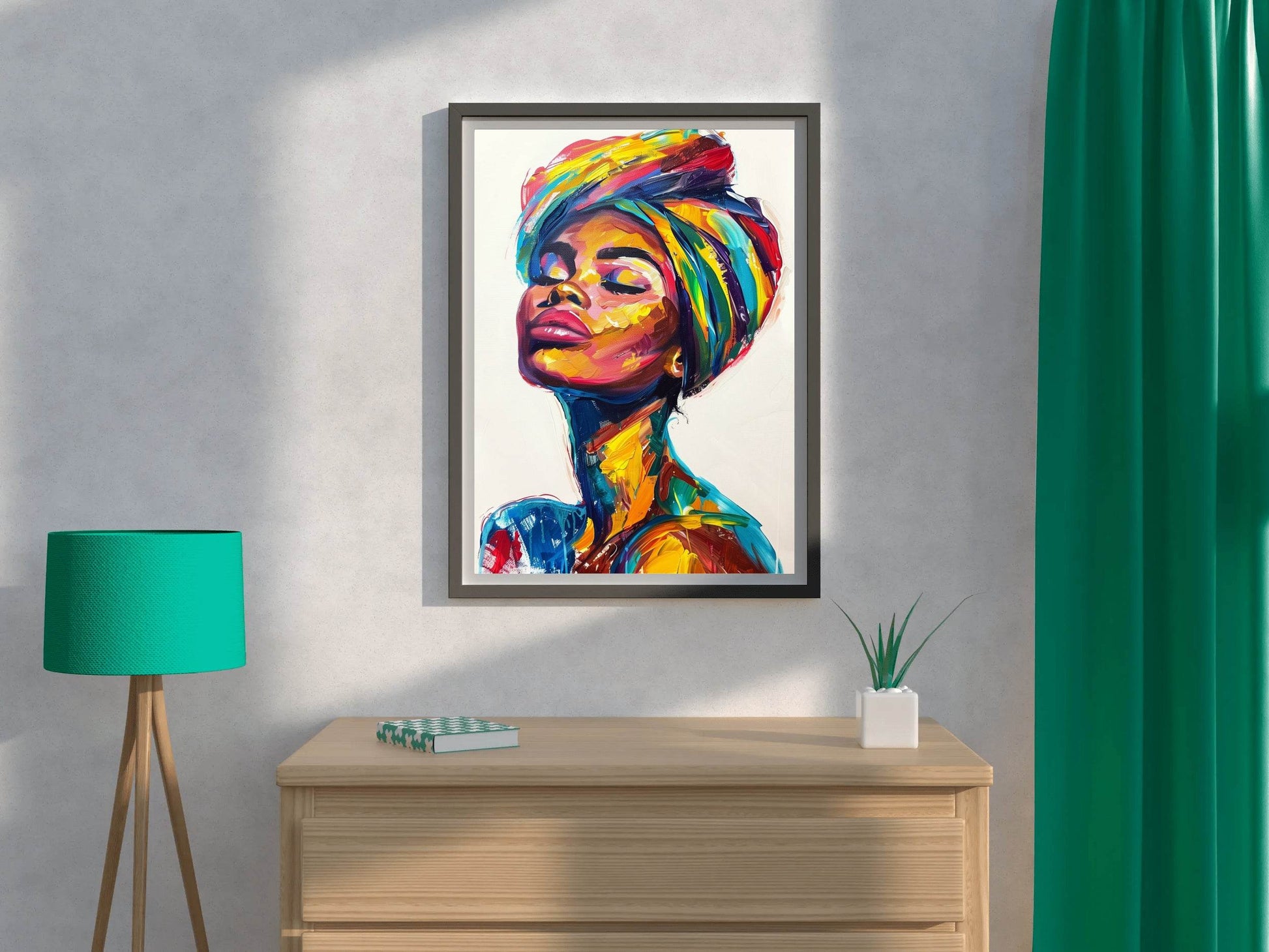 African Woman Painting Wall Art - beink online art store
