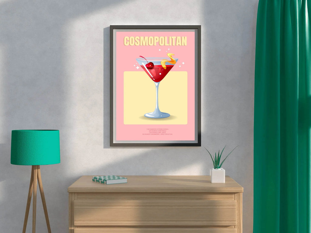 Cocktail Cosmopolitan Wall Art - beink online art store