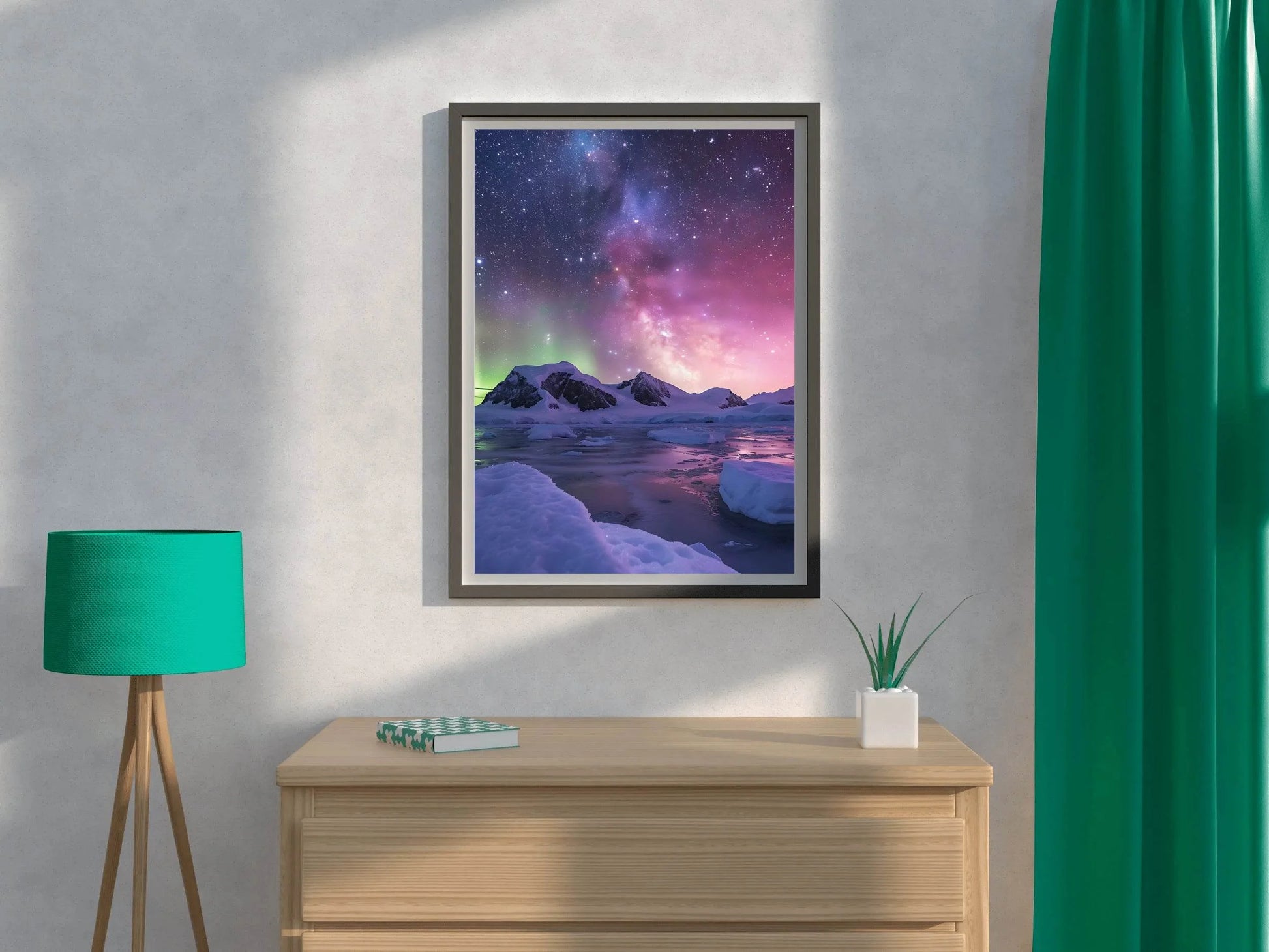 Milky Way and Aurora Australis Wall Art - beink online art store