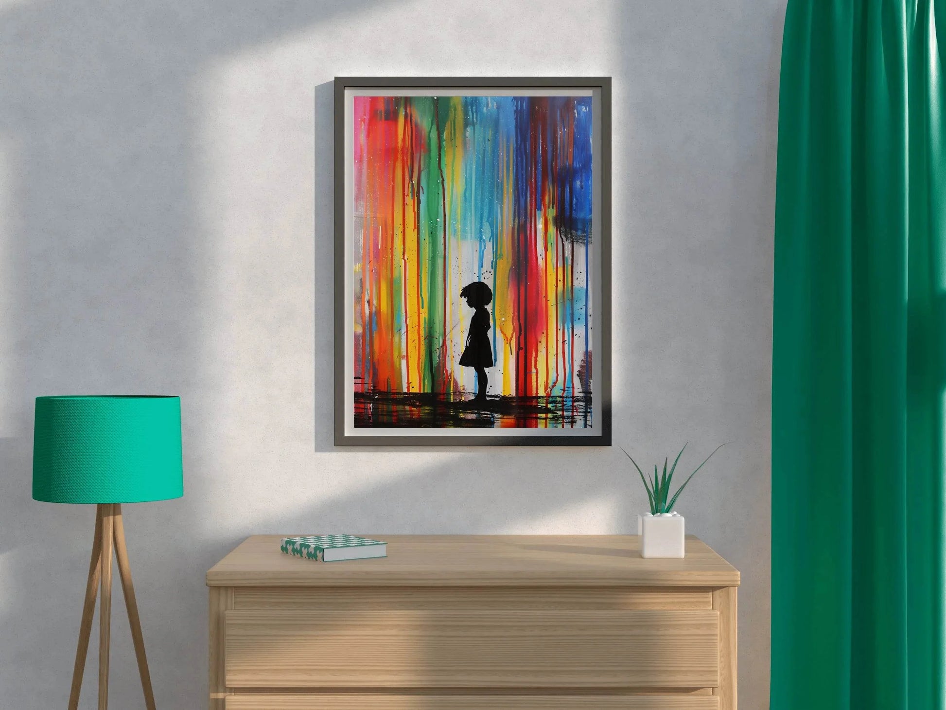 Standing Alone in a World of Color Wall Art - beink online art store