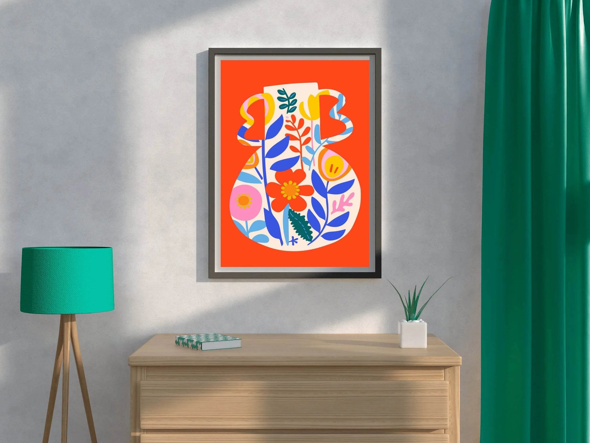 Painting a Jar With a Design Wall Art - beink online art store