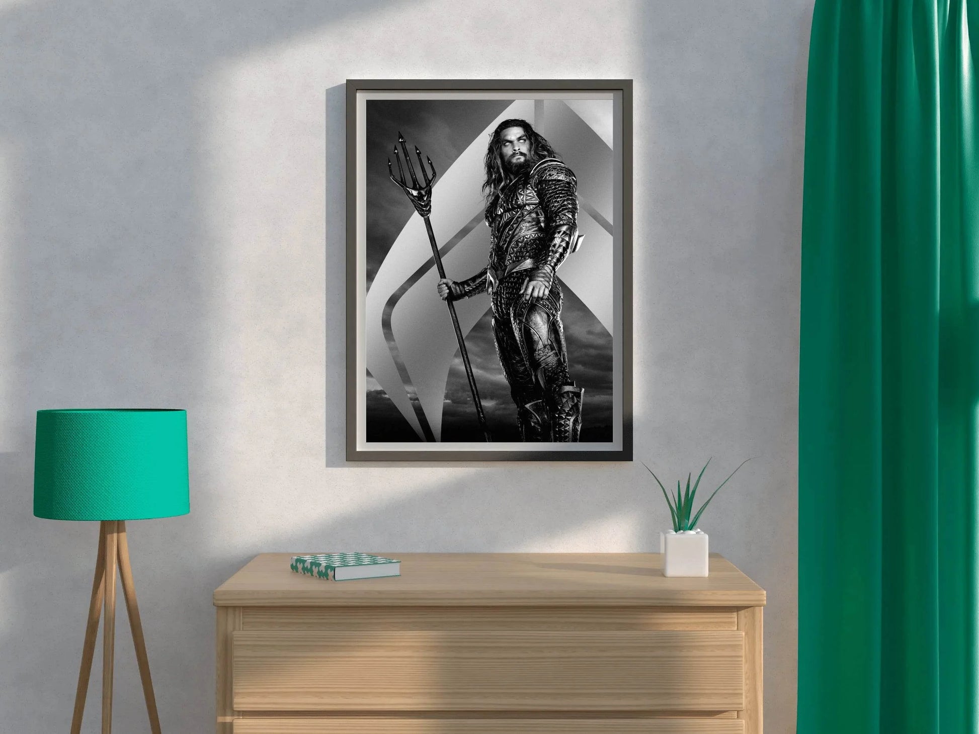 Aquaman and the Lost Kingdom in Black and White Wall Art - beink online art store