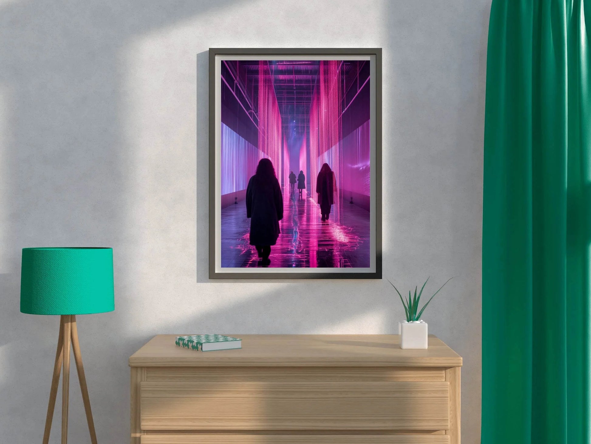 Pink Rain Wall Art - beink online art store