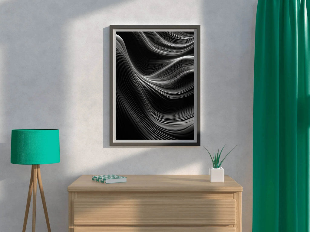 Abstract Black & White Wall Art - beink online art store