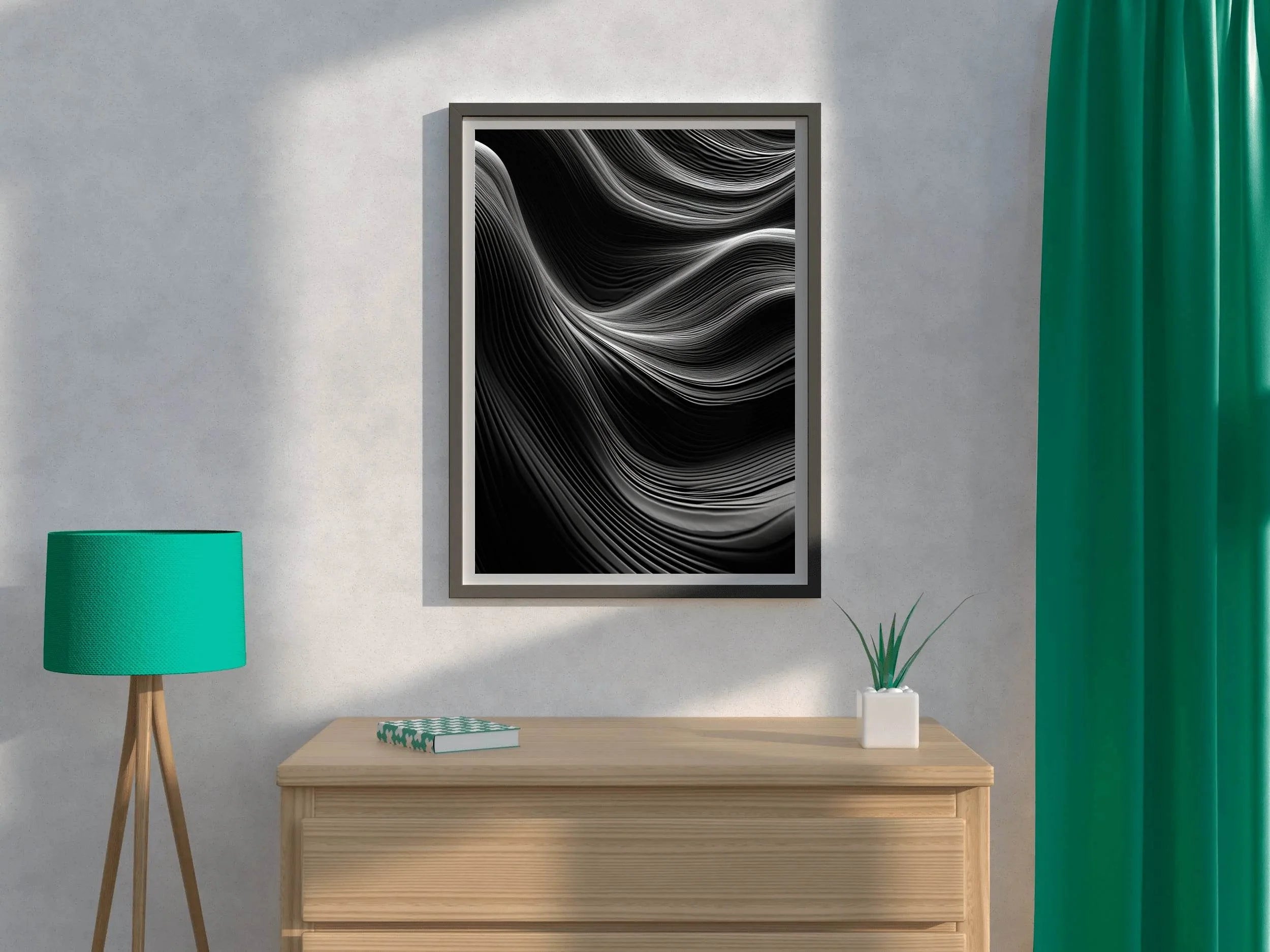 Abstract Black & White Wall Art - beink online art store