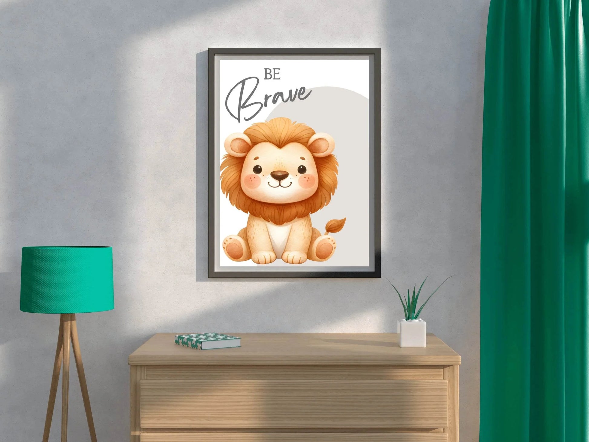 Cartoon Cub Illustration Wall Art - beink online art store