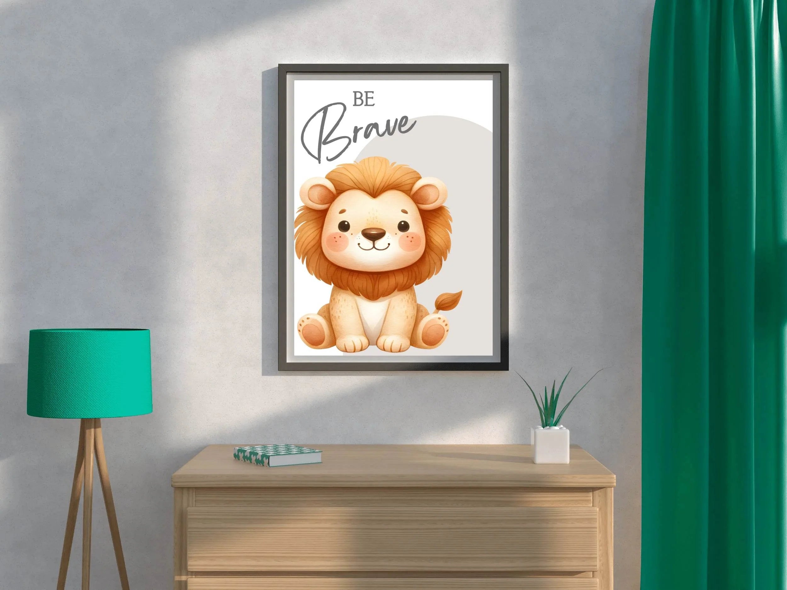 Cartoon Cub Illustration Wall Art - beink online art store