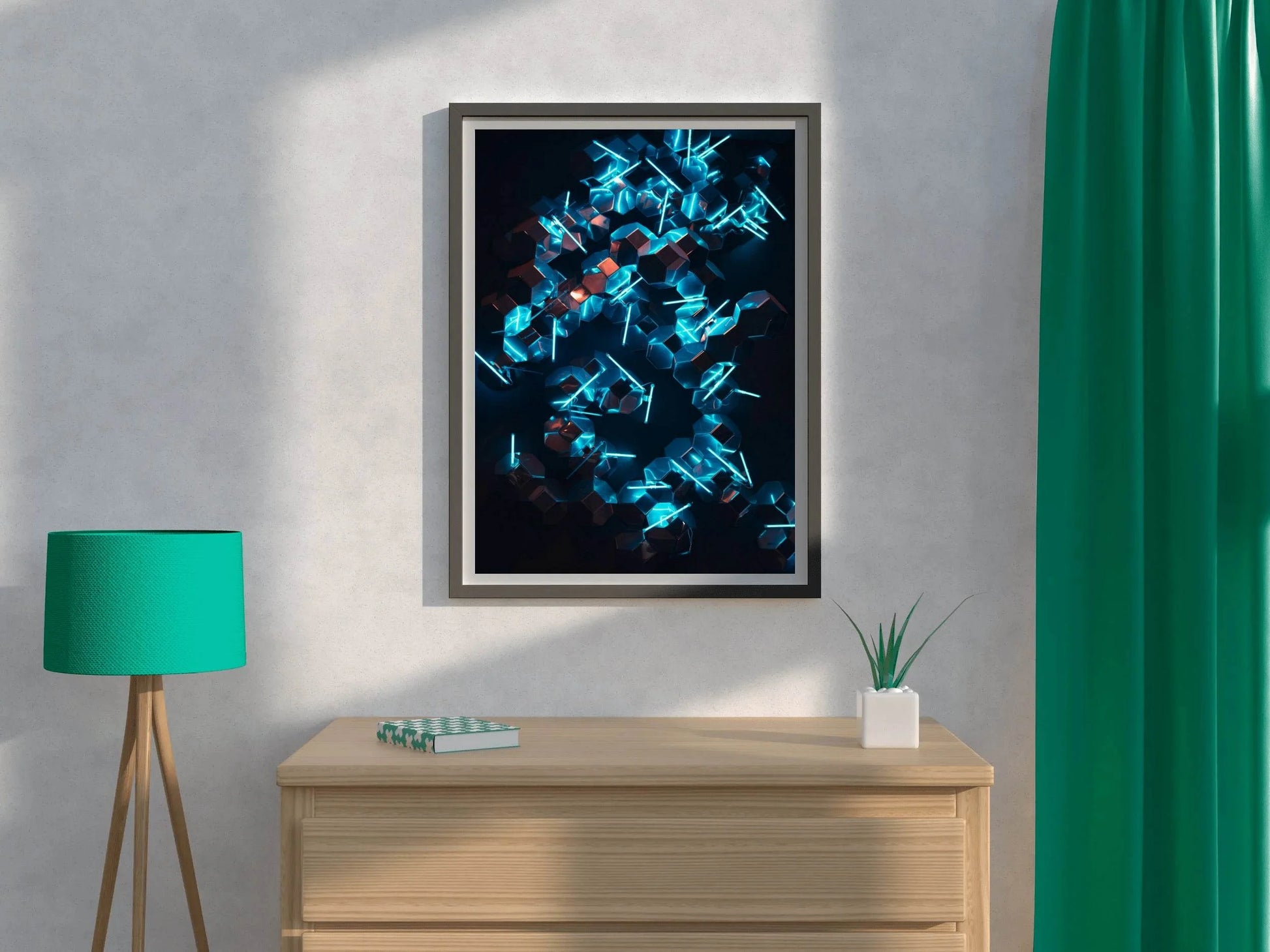 3D LED Crystals Abstract Wall Art - beink online art store