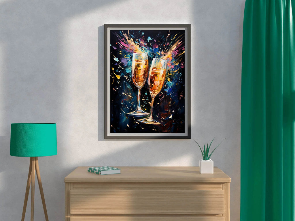 Oil Painting Of Drinking Cup Wall Art - beink online art store