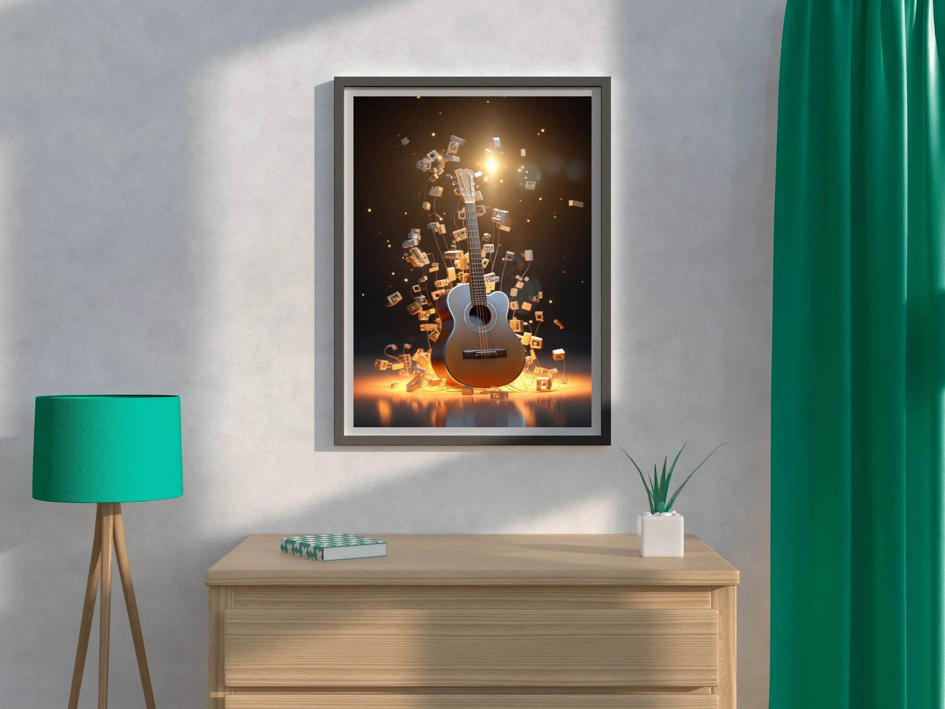 Brilliant Electric Guitar Wall Art - beink online art store