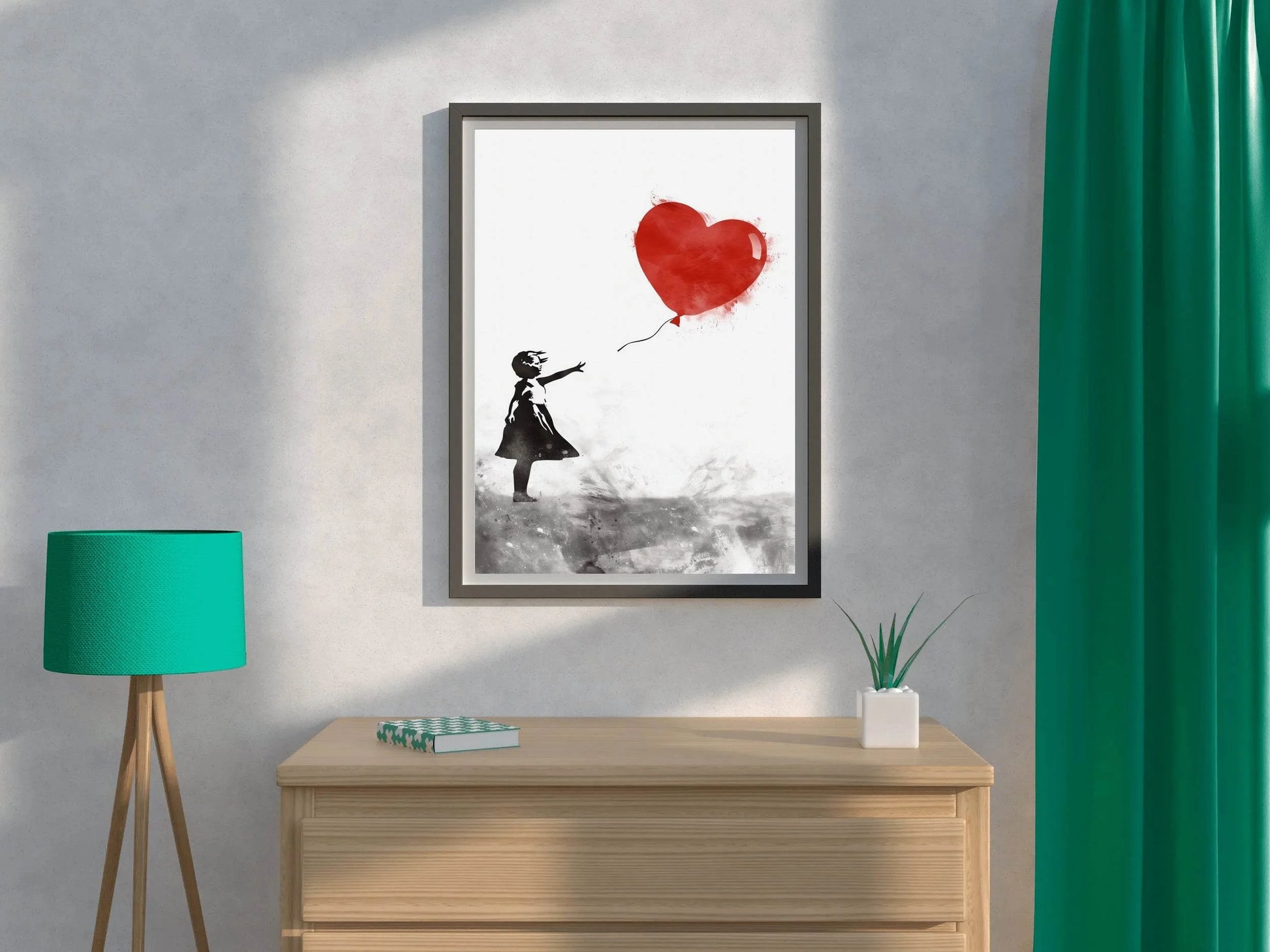 Balloon Girl Wall Art - beink online art store
