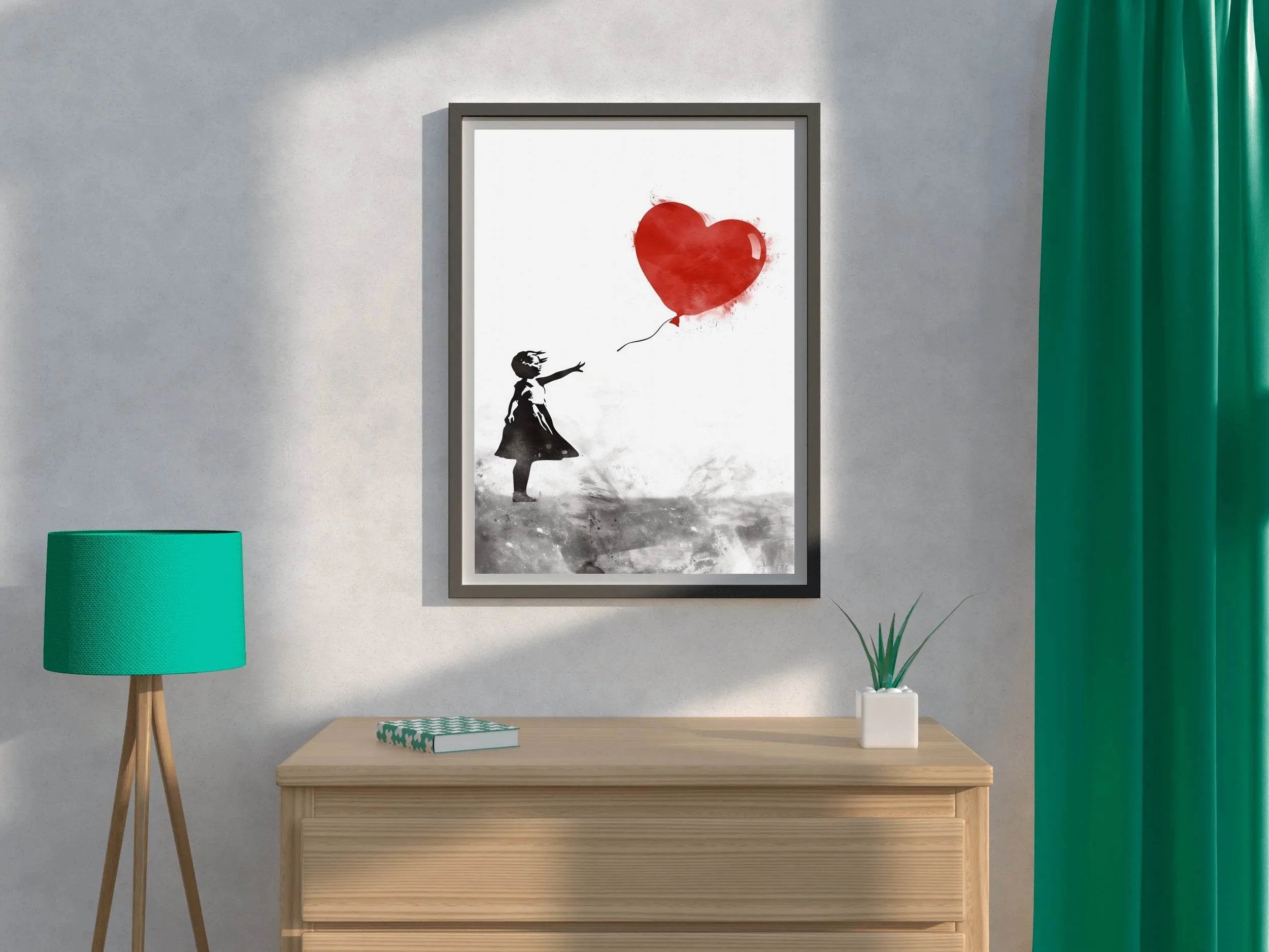 Balloon Girl Wall Art - beink online art store