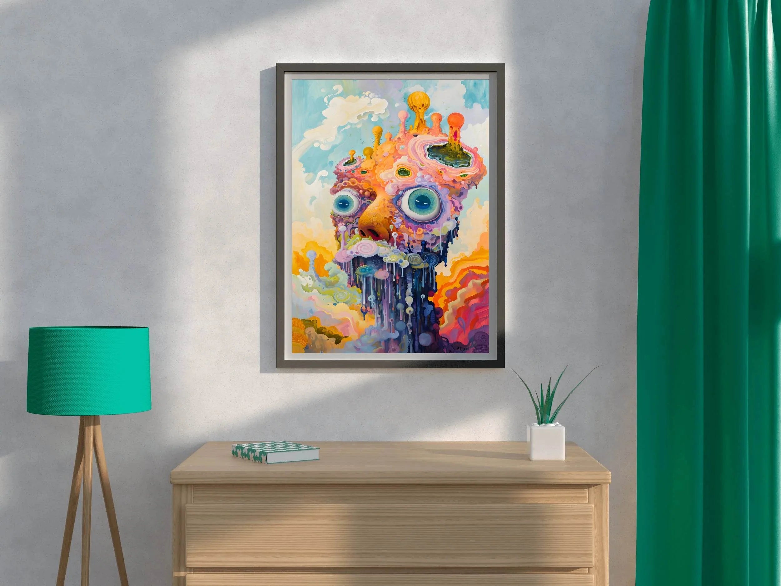 Master Flame Psychedelic Themed Aesthetic Wall Art - beink online art store