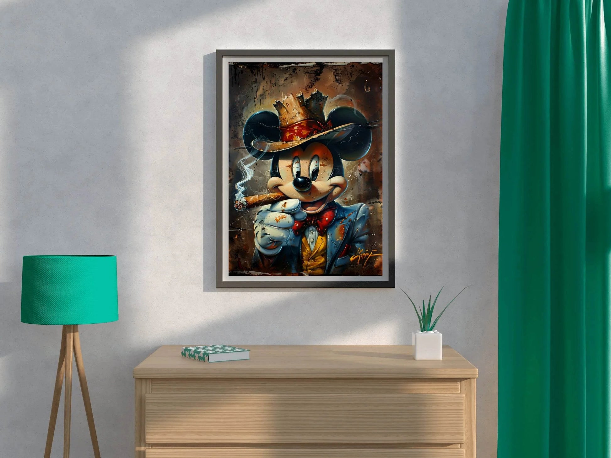 Mickey Noir Wall Art - beink online art store