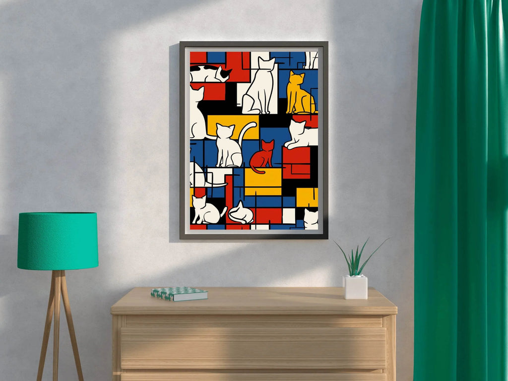 The Mondrian Cats by Tobe Fonseca - beink online art store