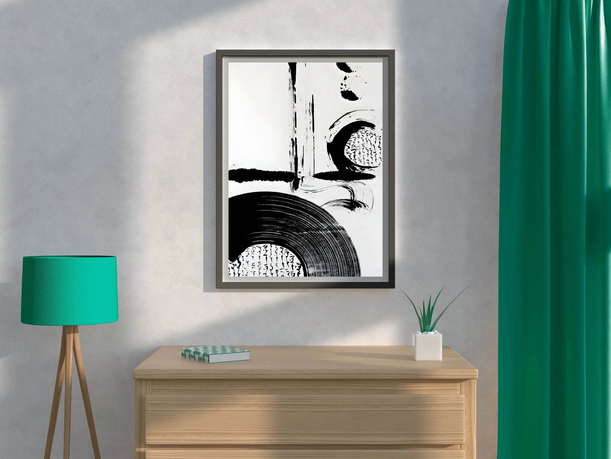 Ink Blot and Circular Dance Modern Wall Art - beink online art store