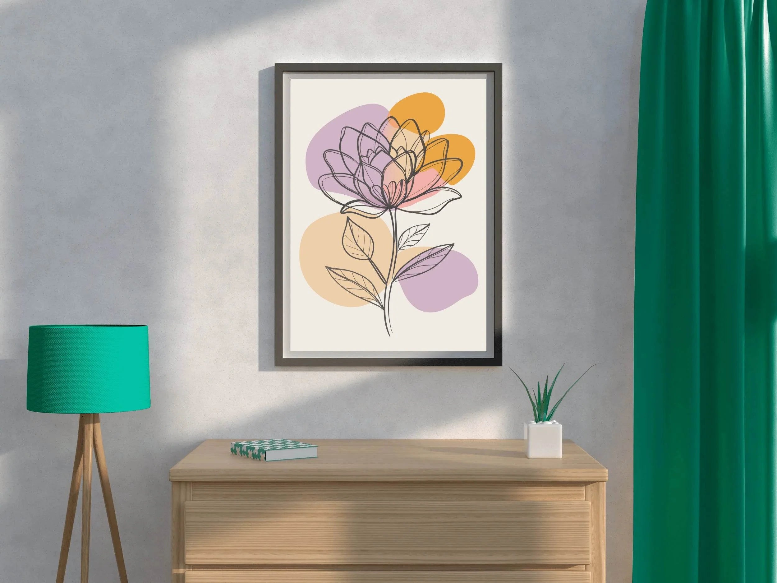 Jasmine Flower Painting Wall Art - beink online art store