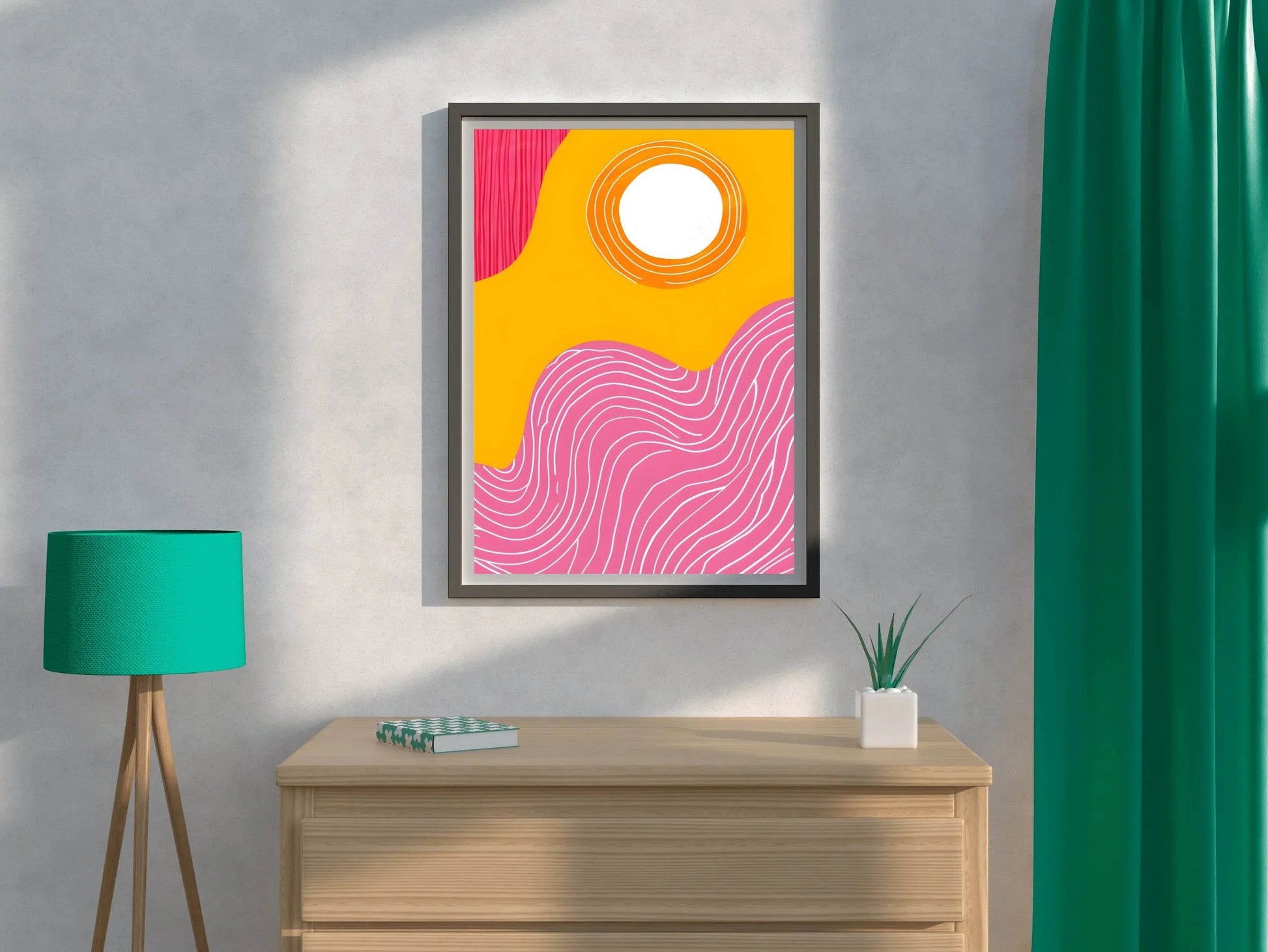 Geometric Lines Painting Digital Art - beink online art store