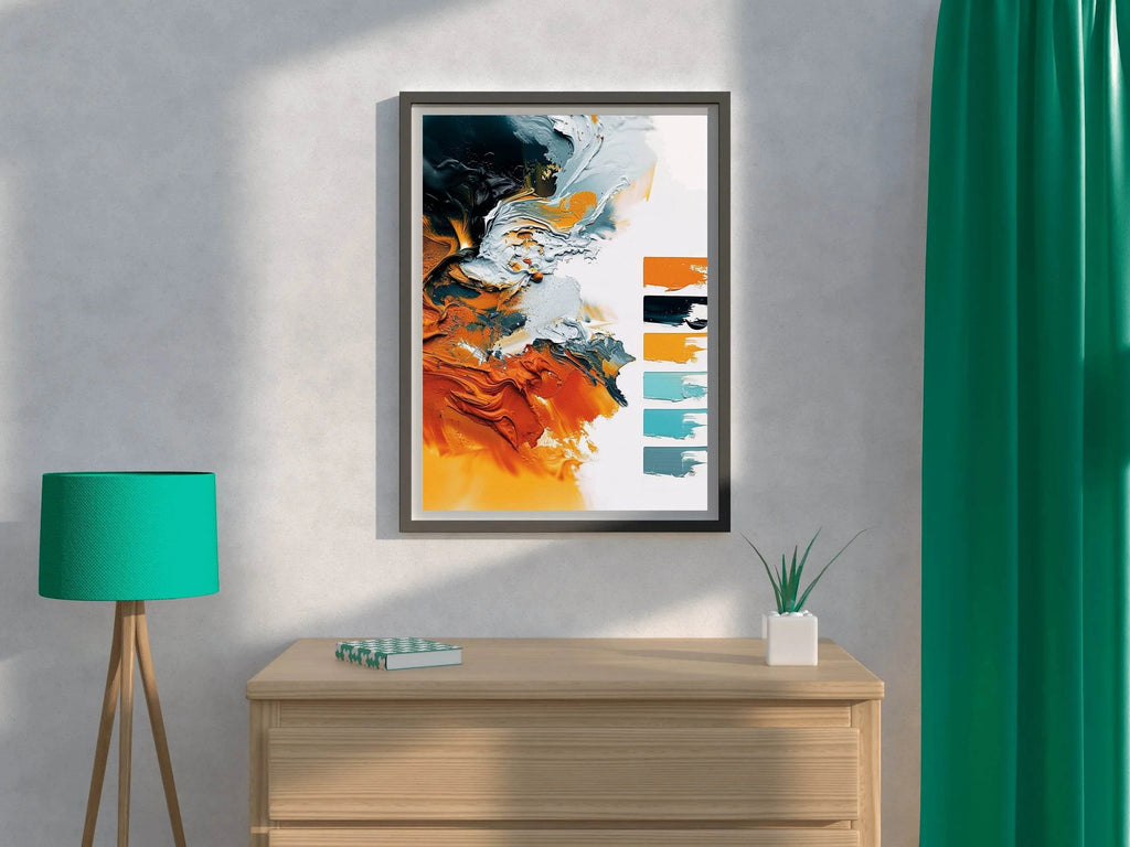 Colorful Paint Brush Strokes Digital Art - beink online art store