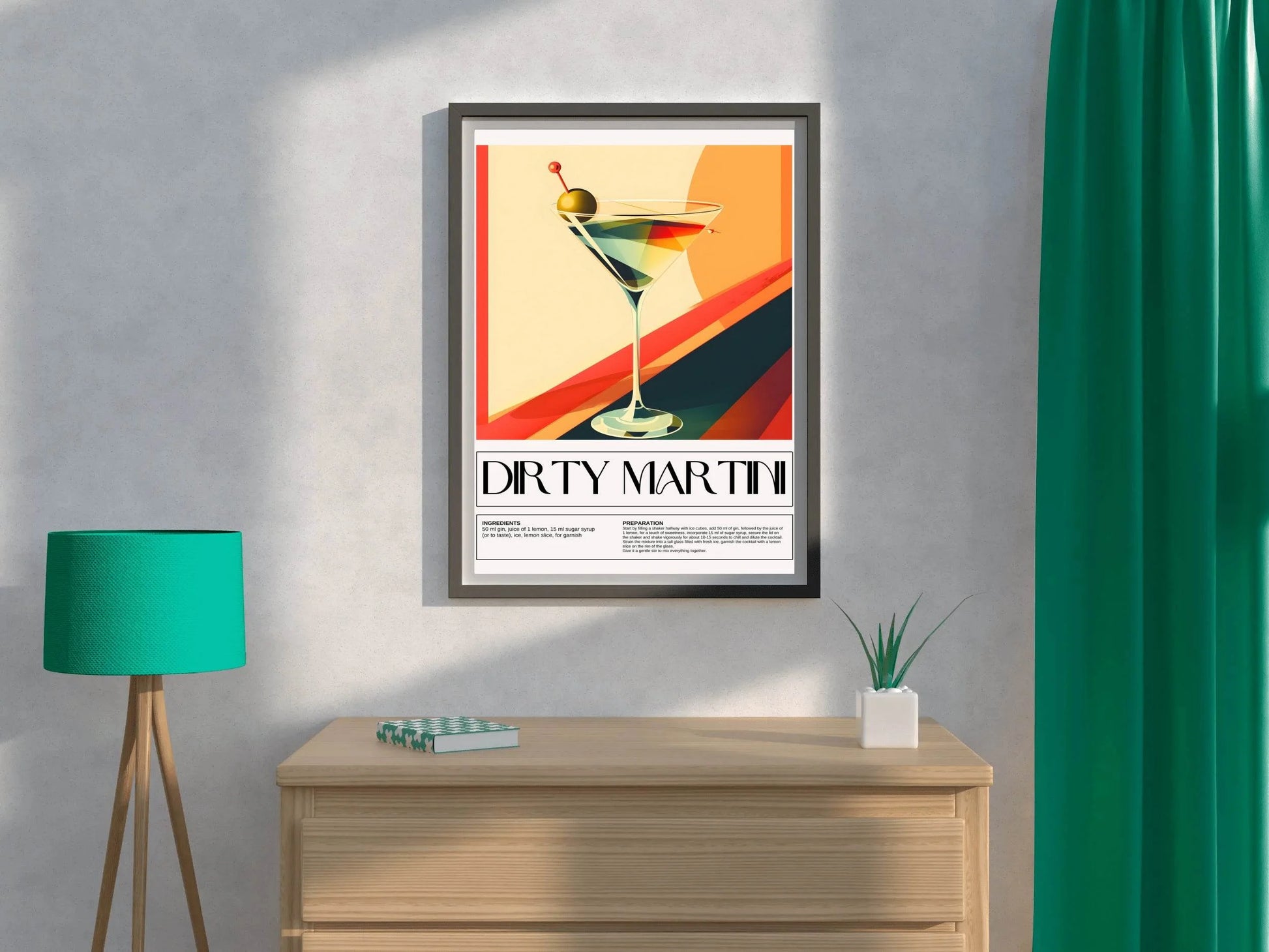 Dirty Martini Wall Art - beink online art store