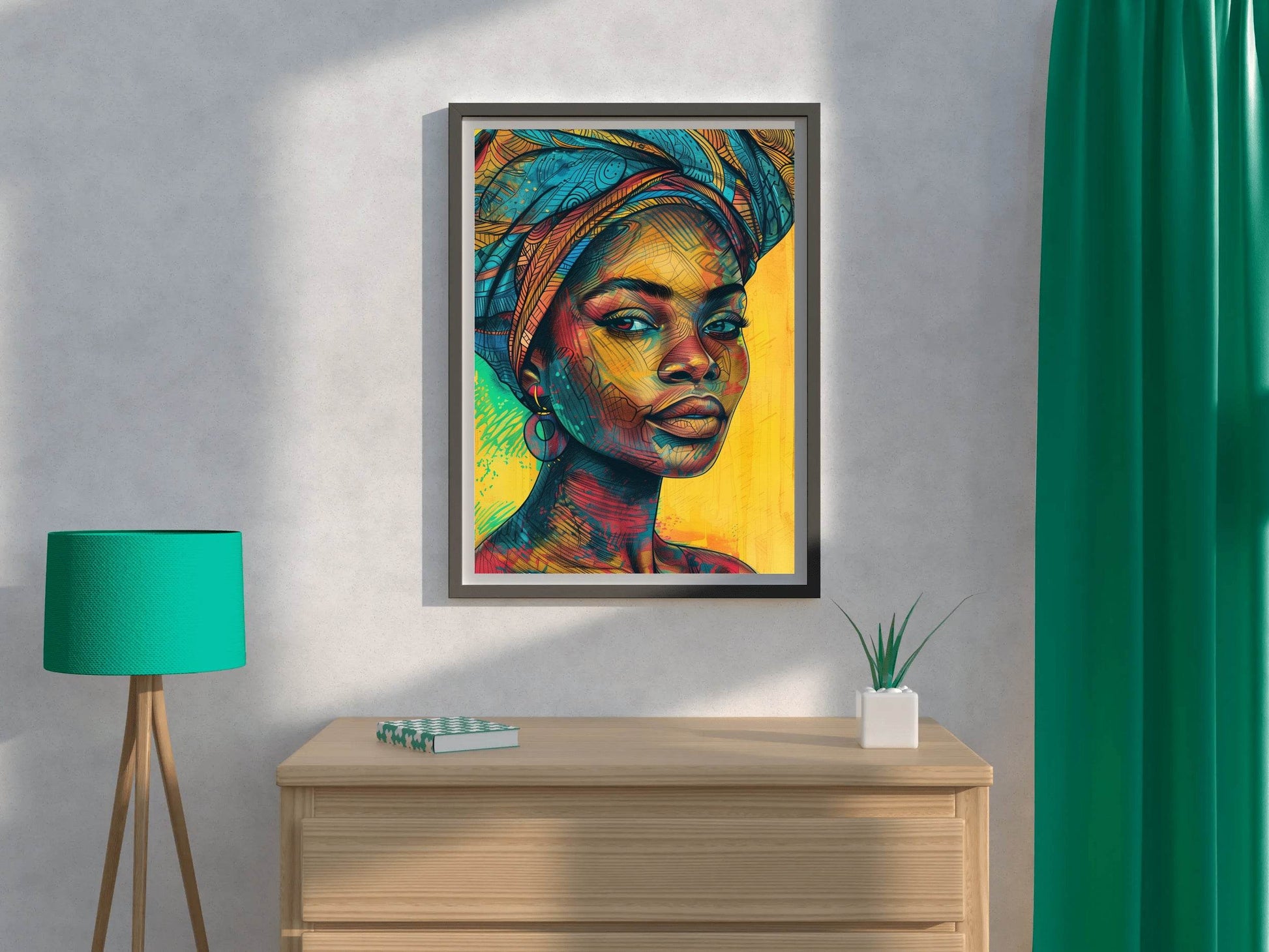 African Woman Canvas Wall Art - beink online art store