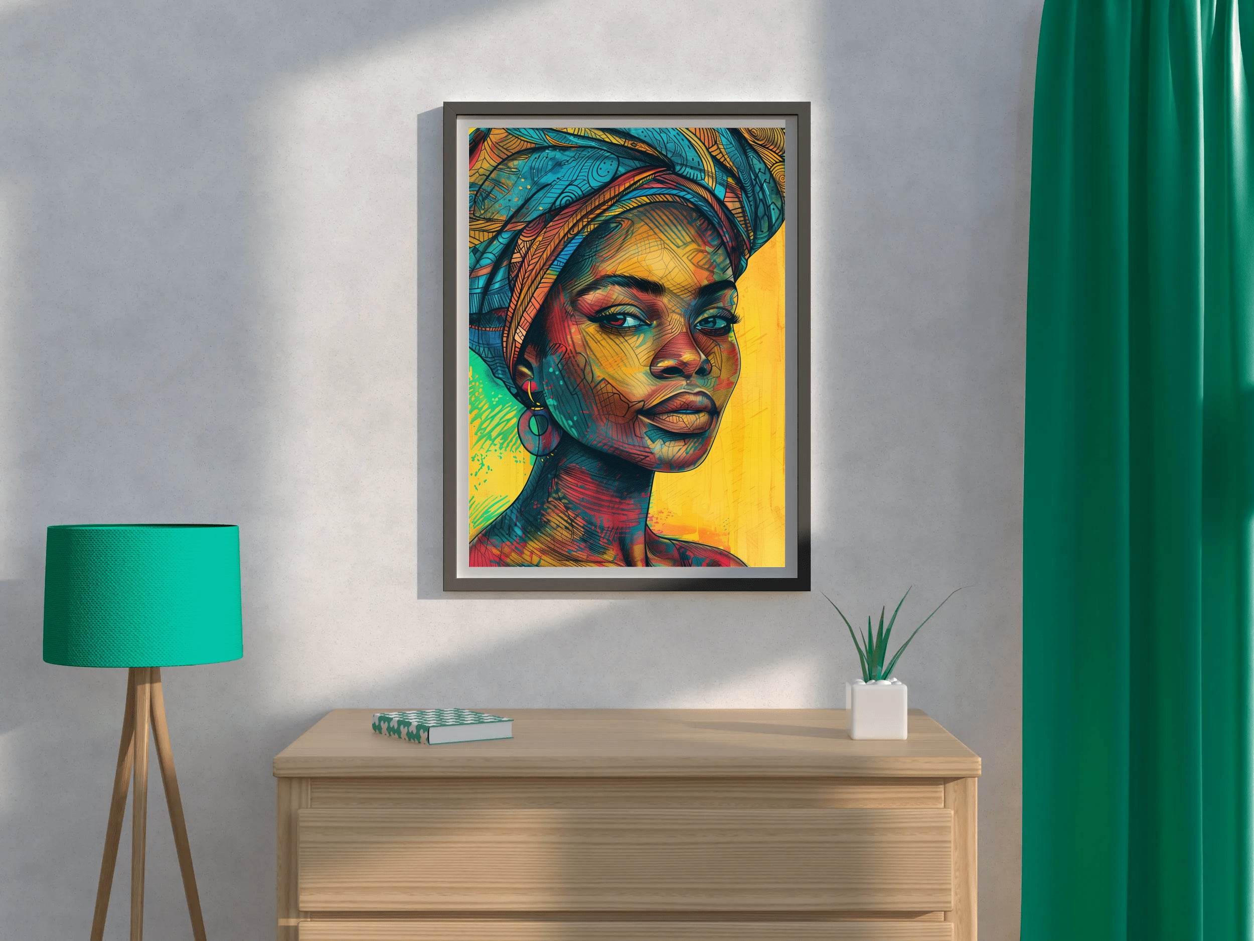 African Woman Canvas Wall Art - beink online art store