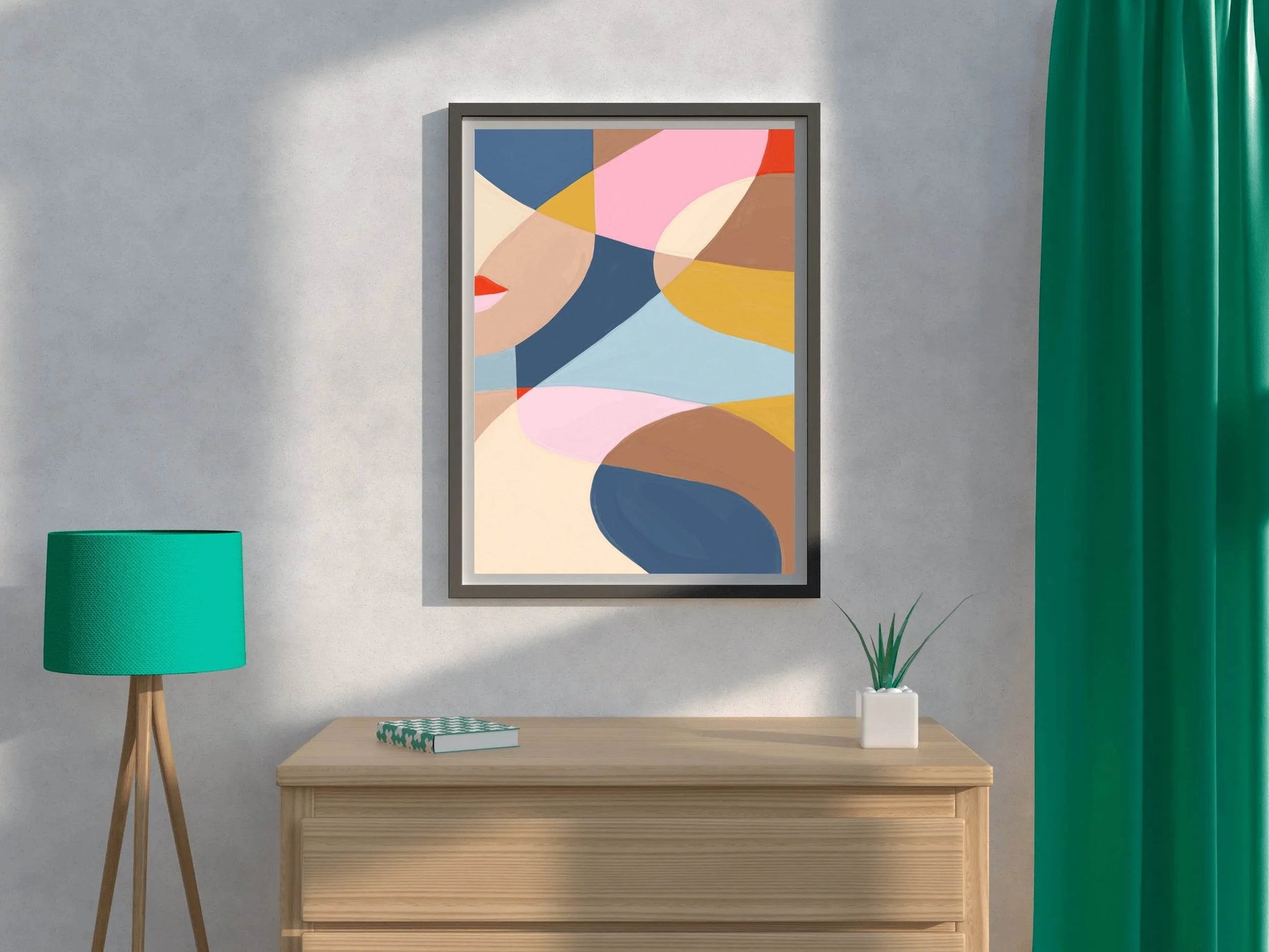 Abstract Colorful Wallpaper Wall Art - beink online art store