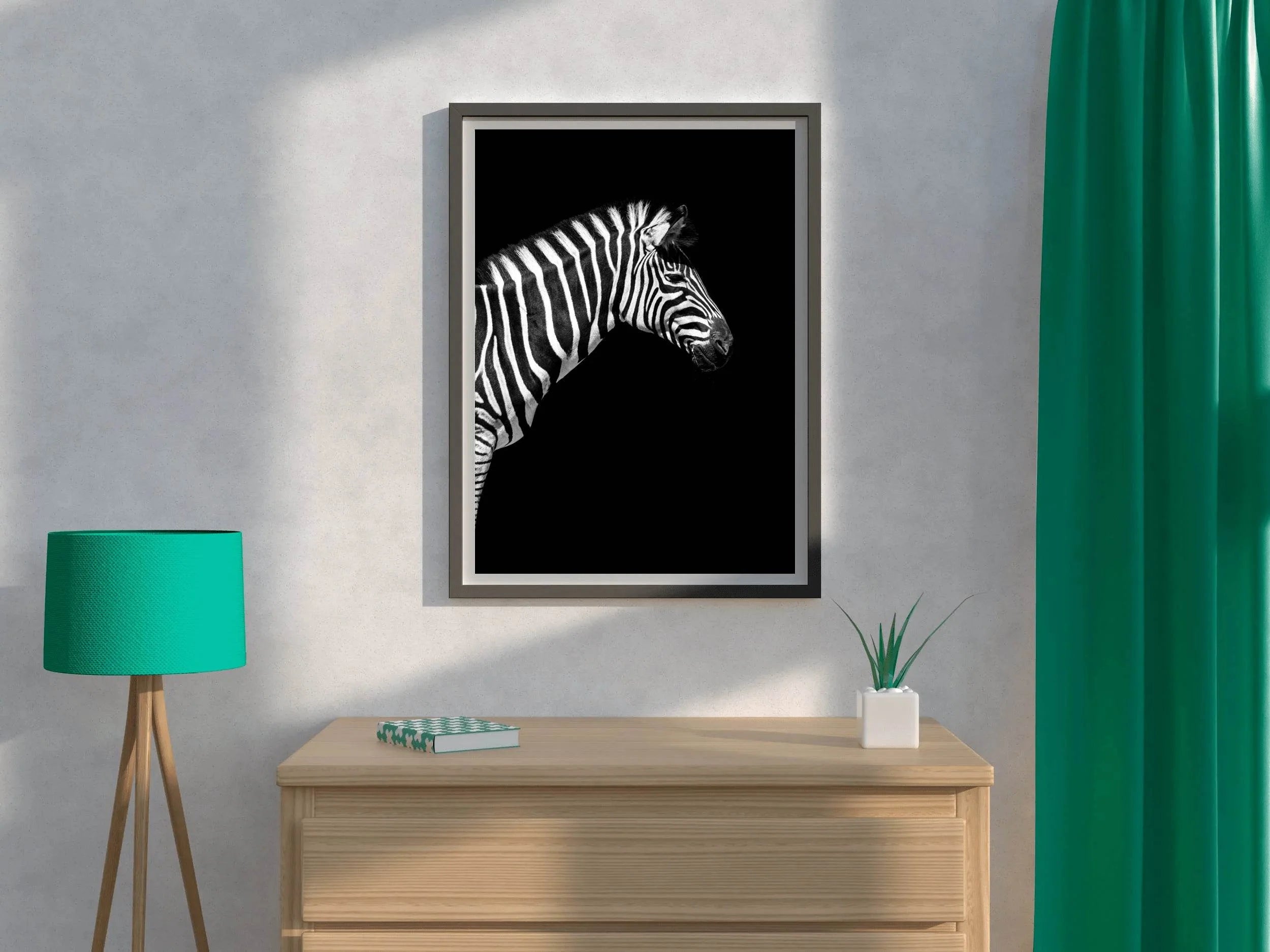 Zebra Black & White Wall Art - beink online art store