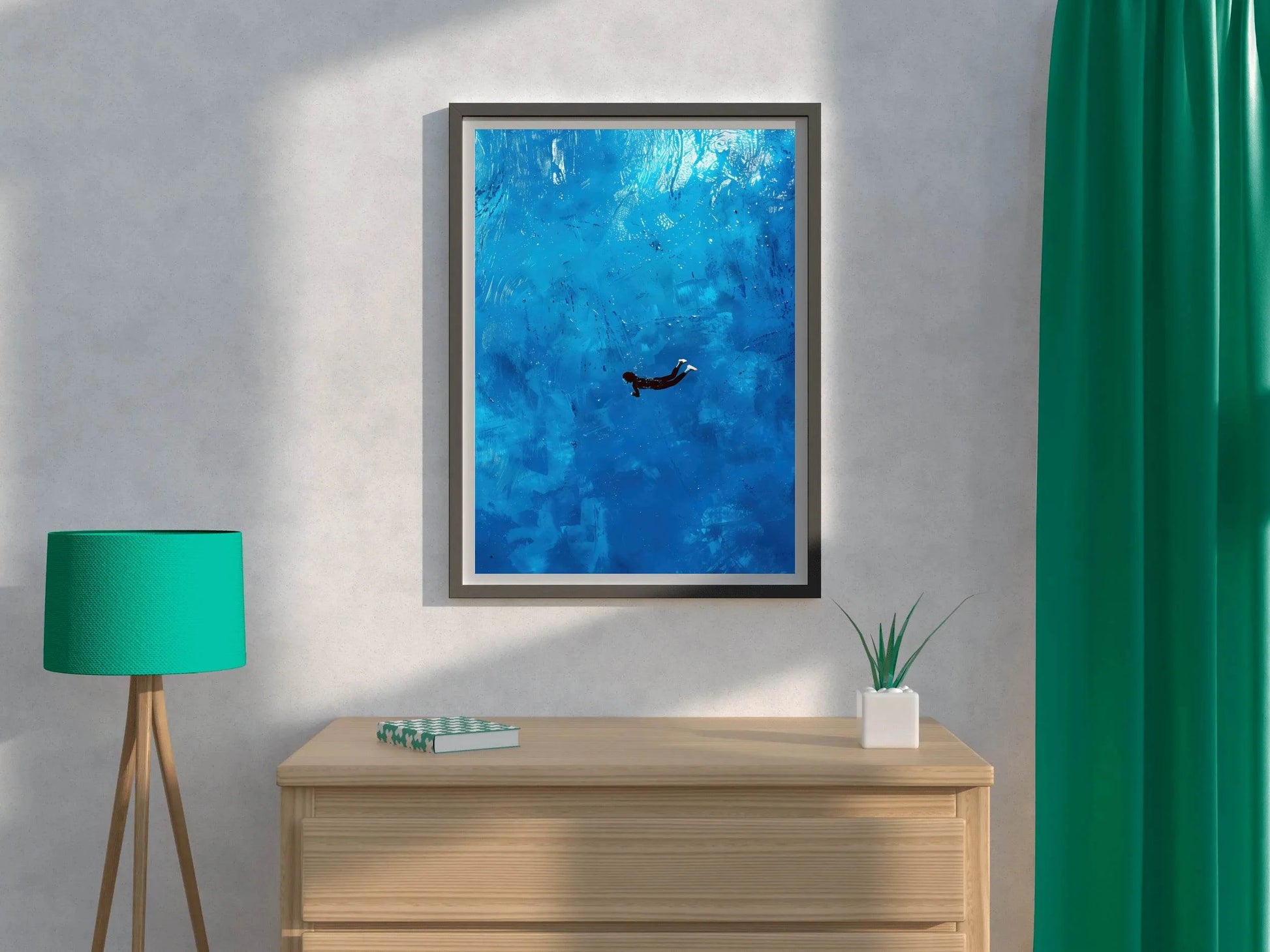 Diving Painting Wall Art - beink online art store