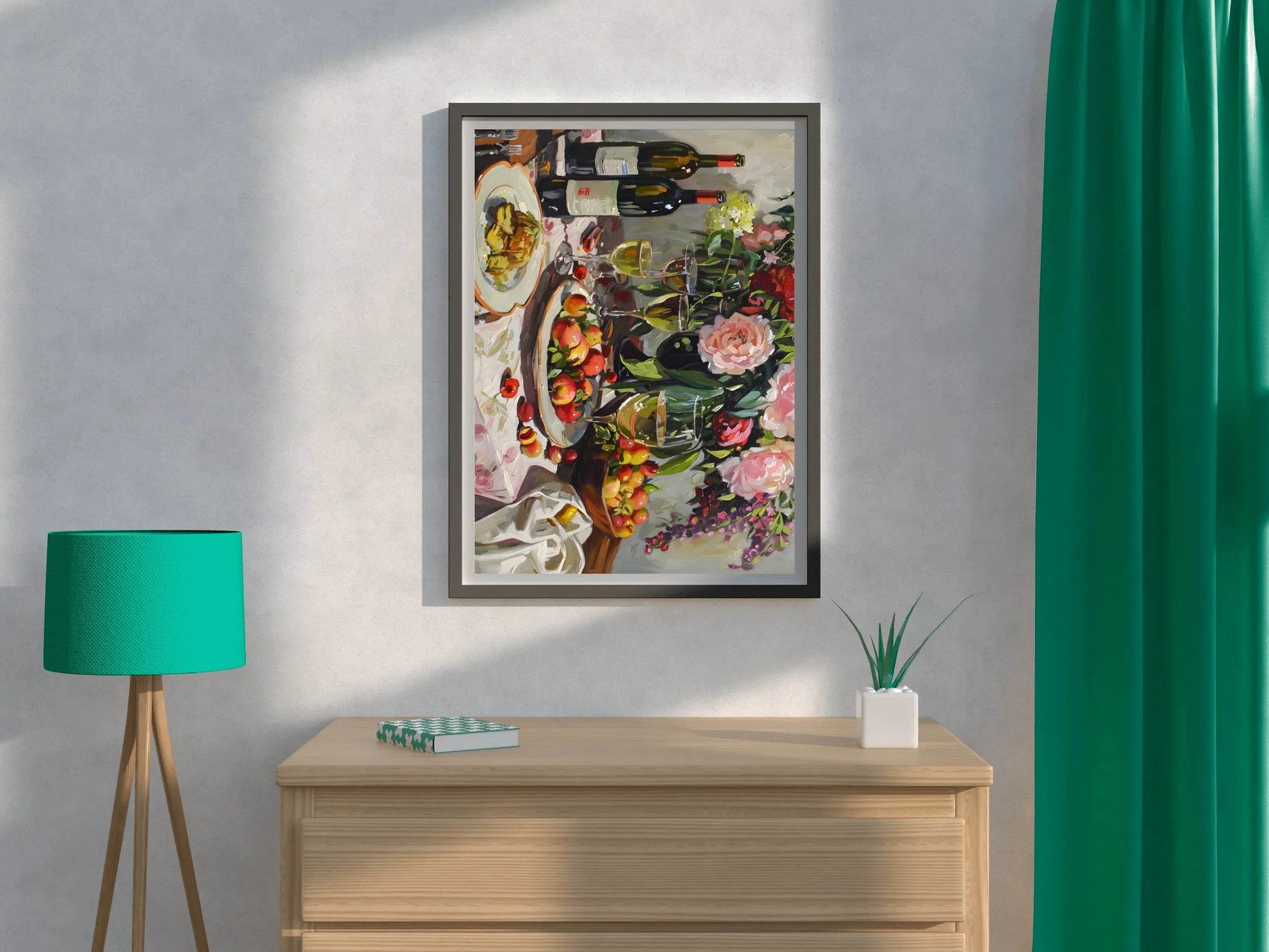 Cocktail Bar Table Wall Art - beink online art store