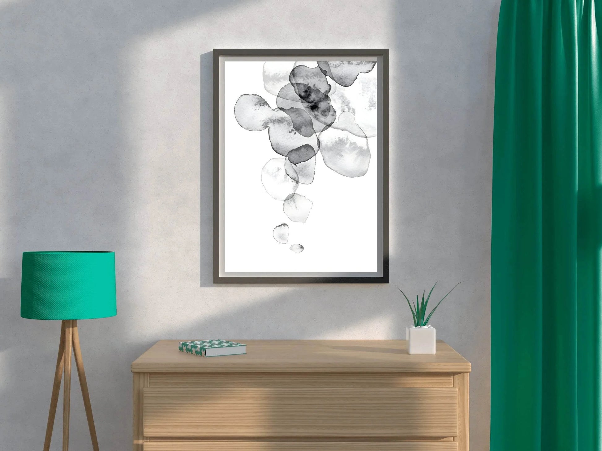 Watercolor Ocean Currents Modern Wall Art - beink online art store