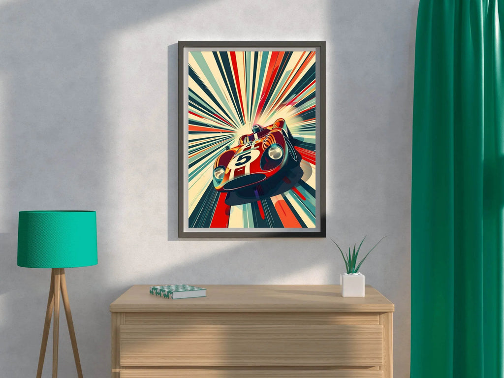 Classic Car Racing Wall Art - beink online art store