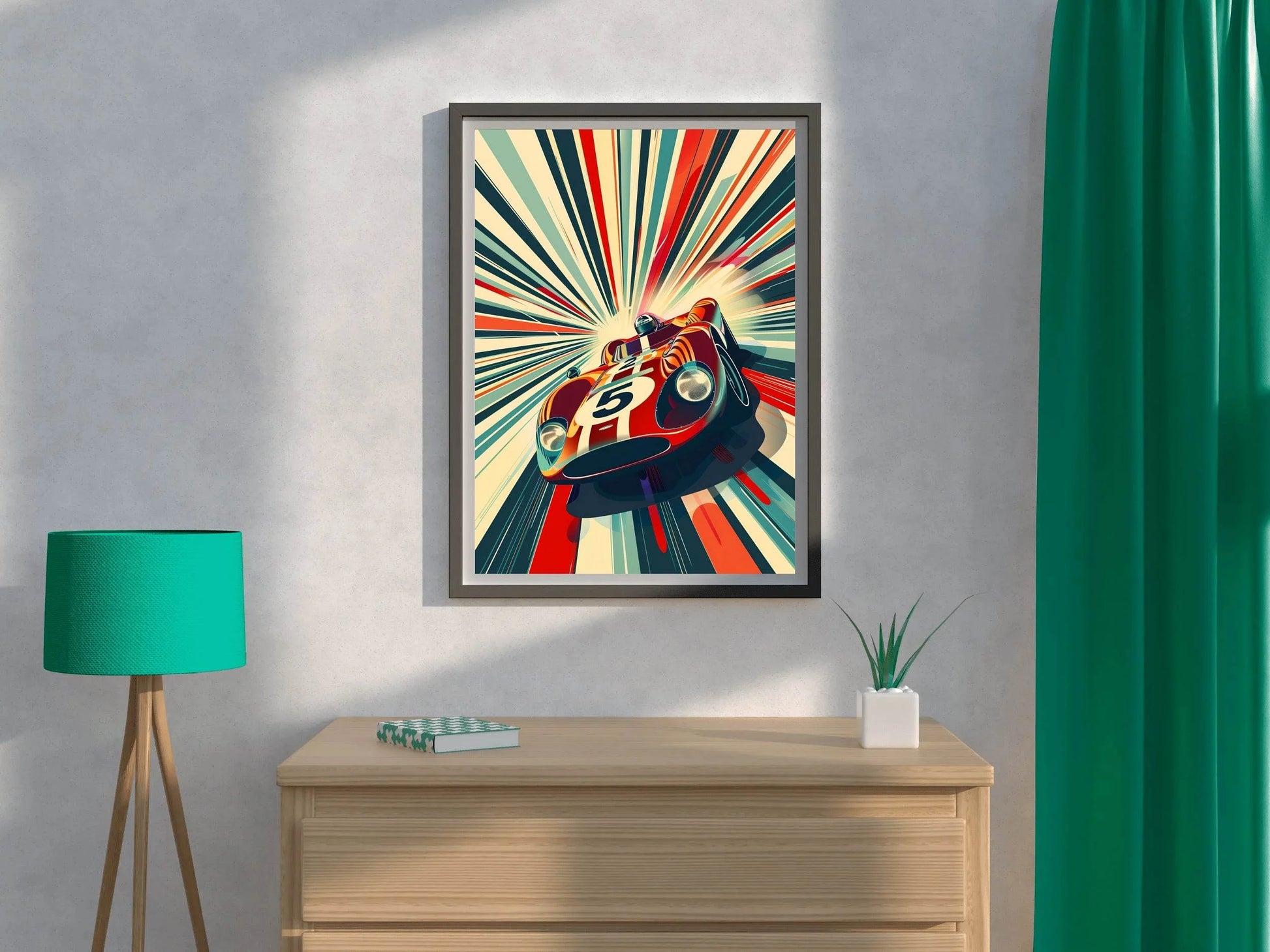Classic Car Racing Wall Art - beink online art store