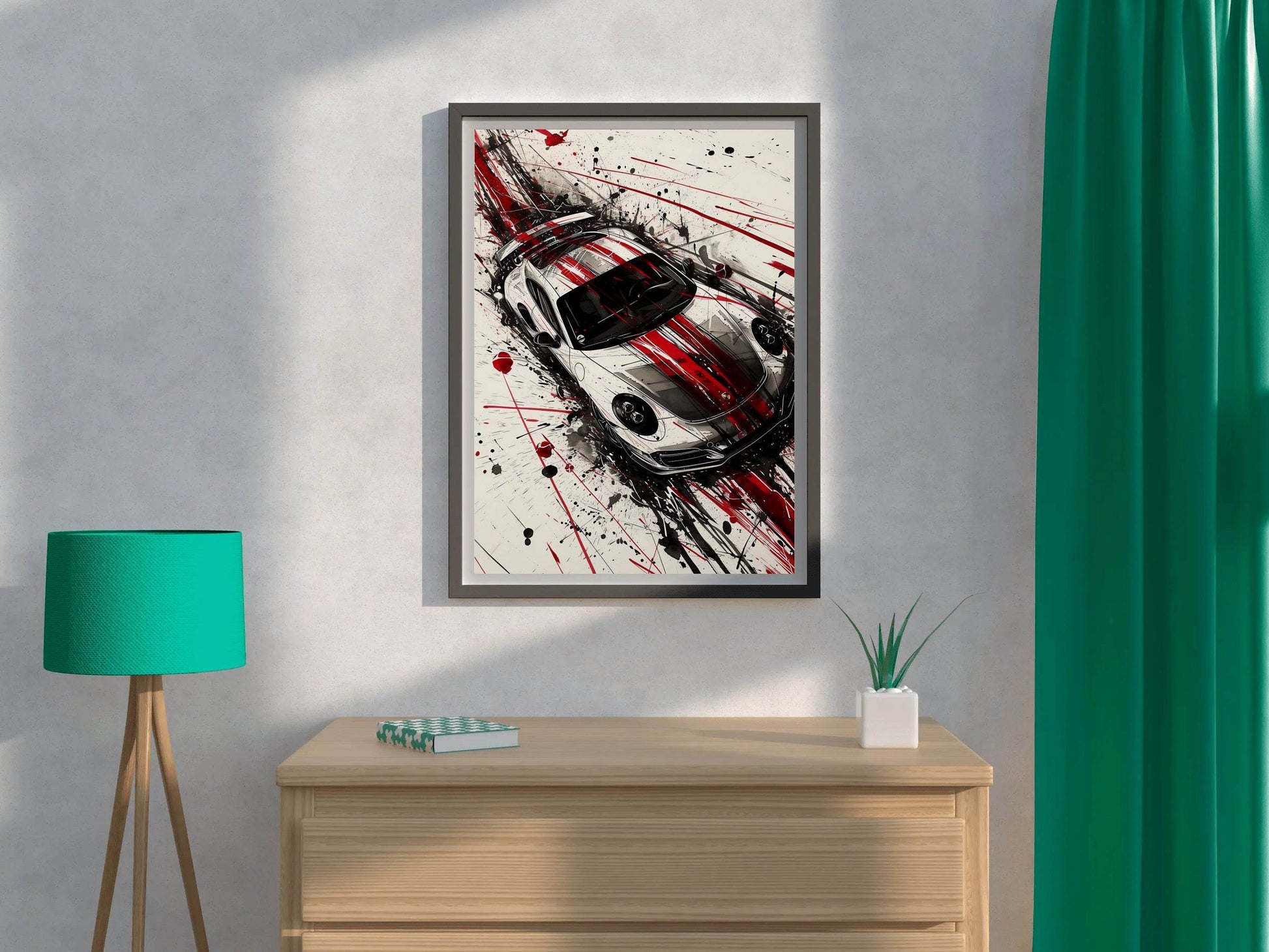 Porsche 911 Hyper-Real Wall Art - beink online art store