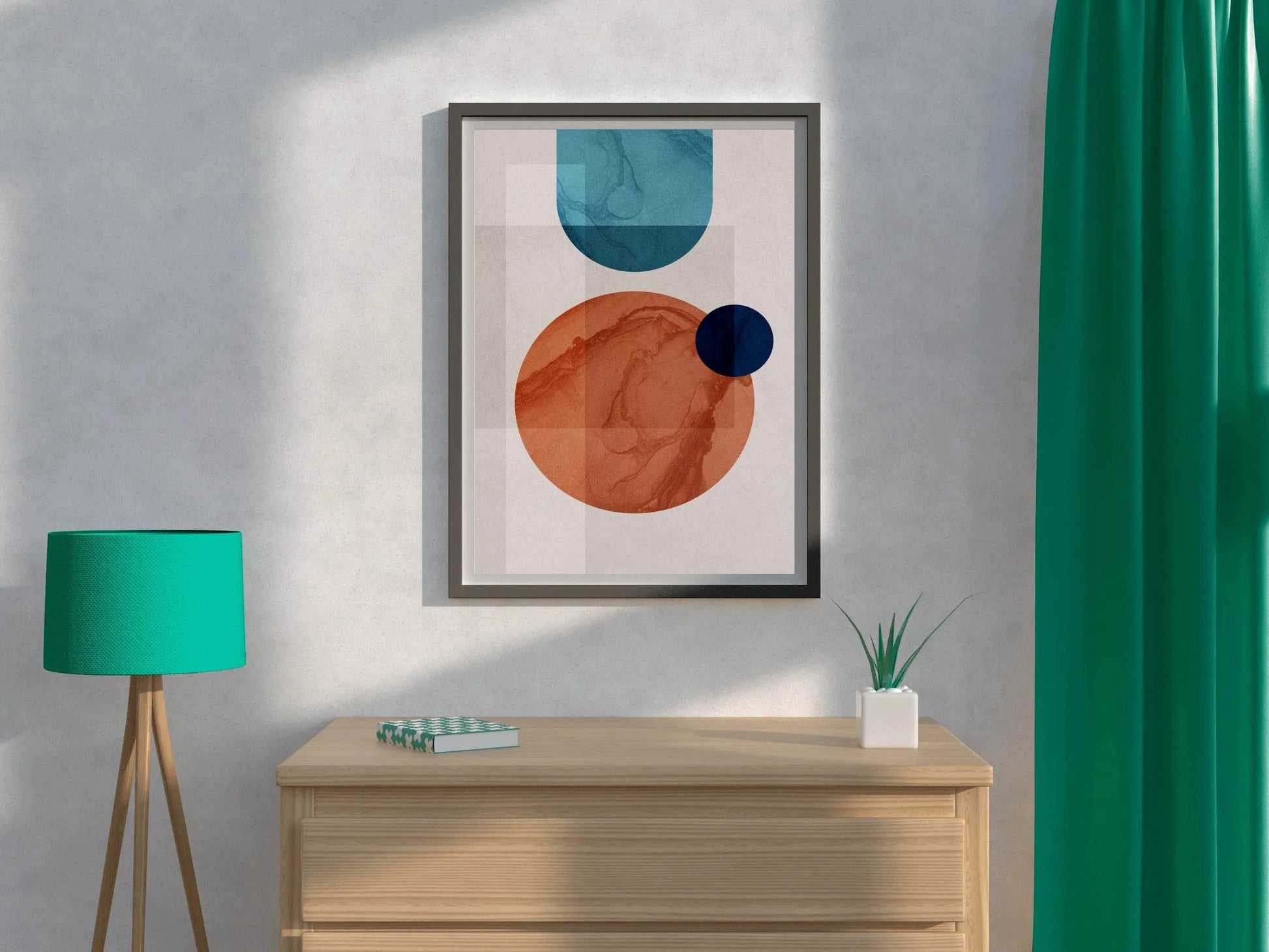 Creative Geomtric Shape Abstract Wall Art - beink online art store