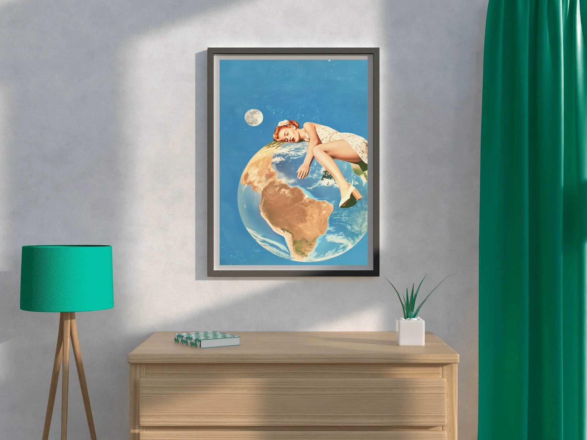 Earth in The Arms Of a Woman Wall Art - beink online art store