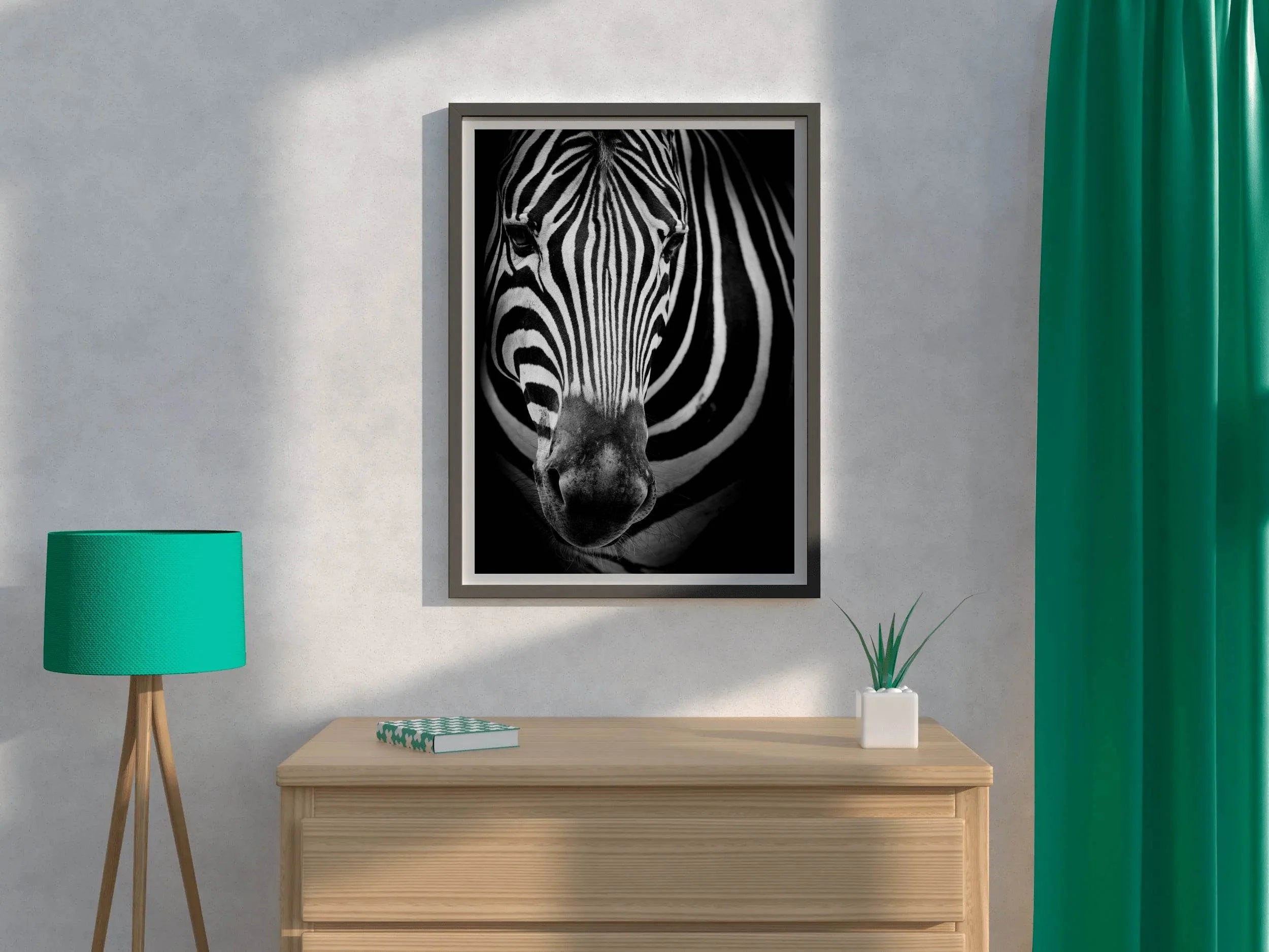 Zebra Black & White Wall Art - beink online art store