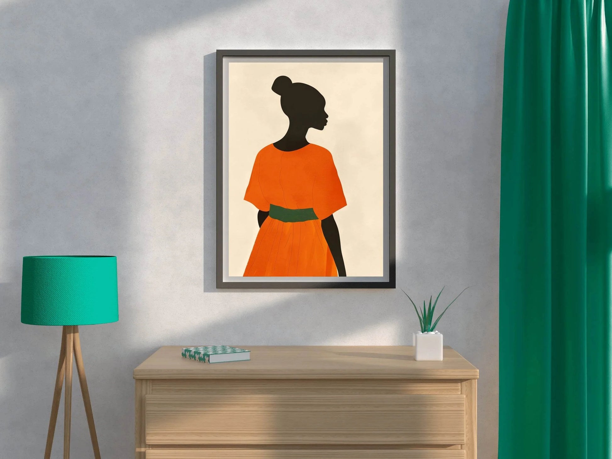 Black Women Textured Wall Art - beink online art store