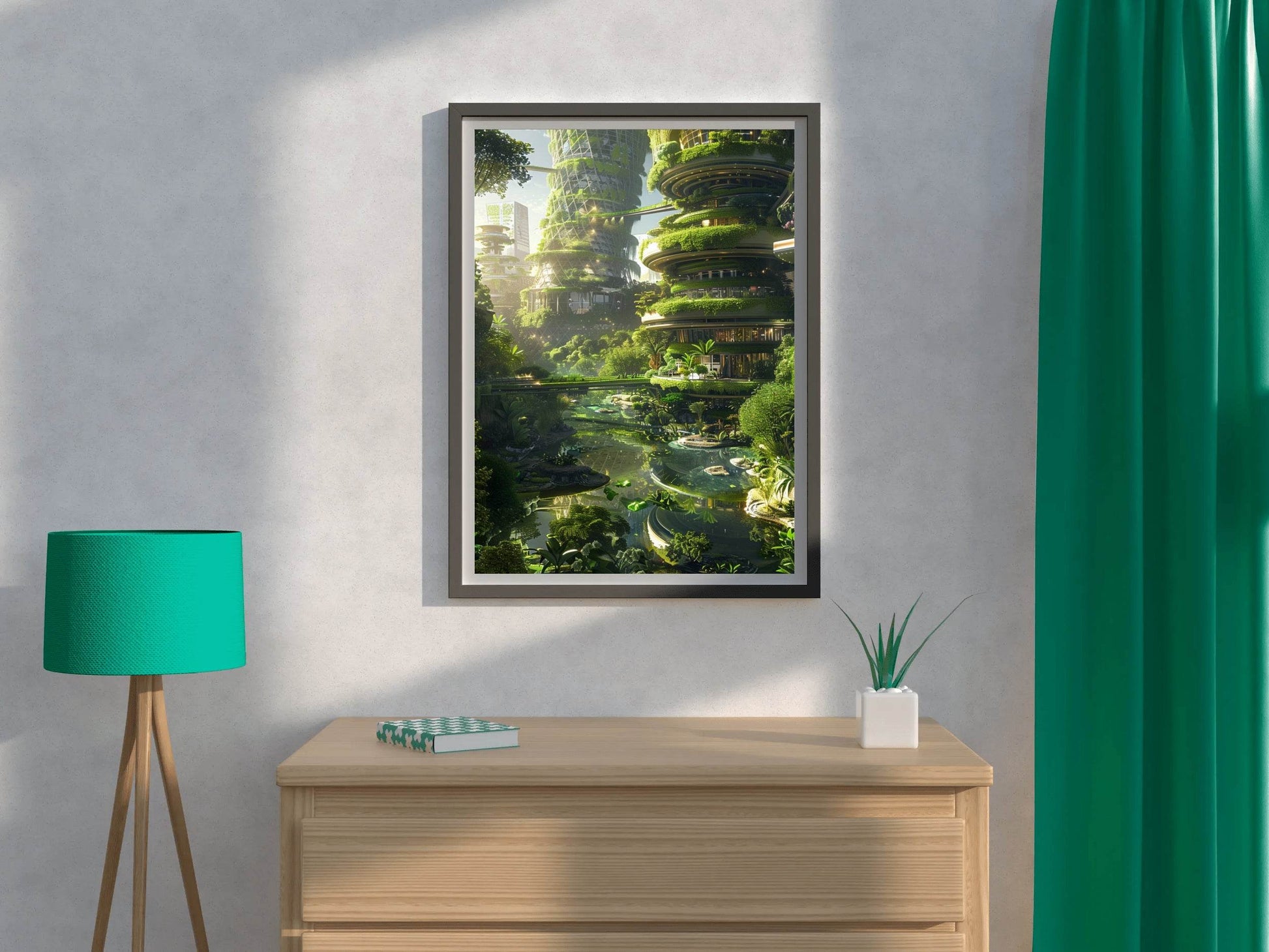 Dream Green Planet Wall Art - beink online art store