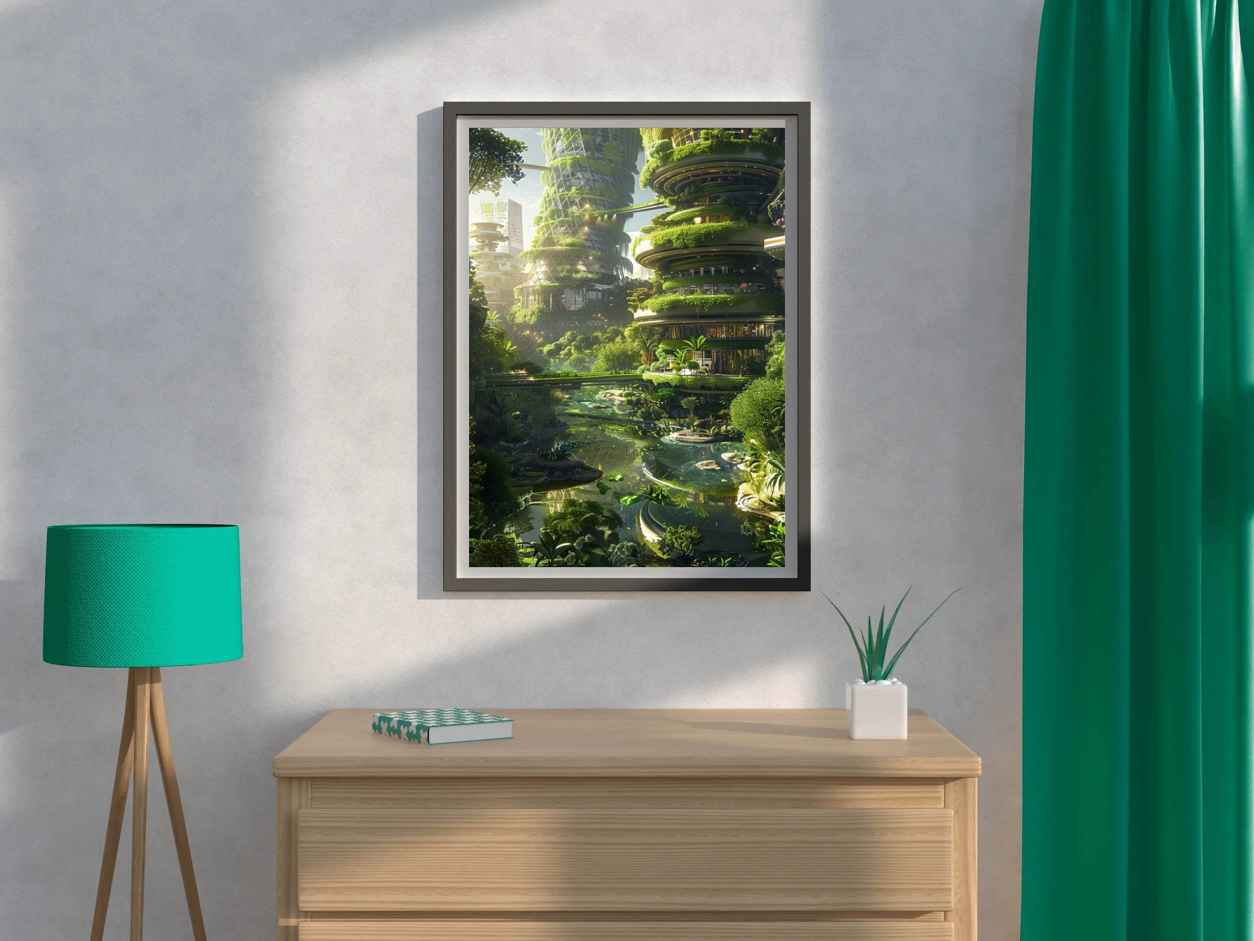 Dream Green Planet Wall Art - beink online art store