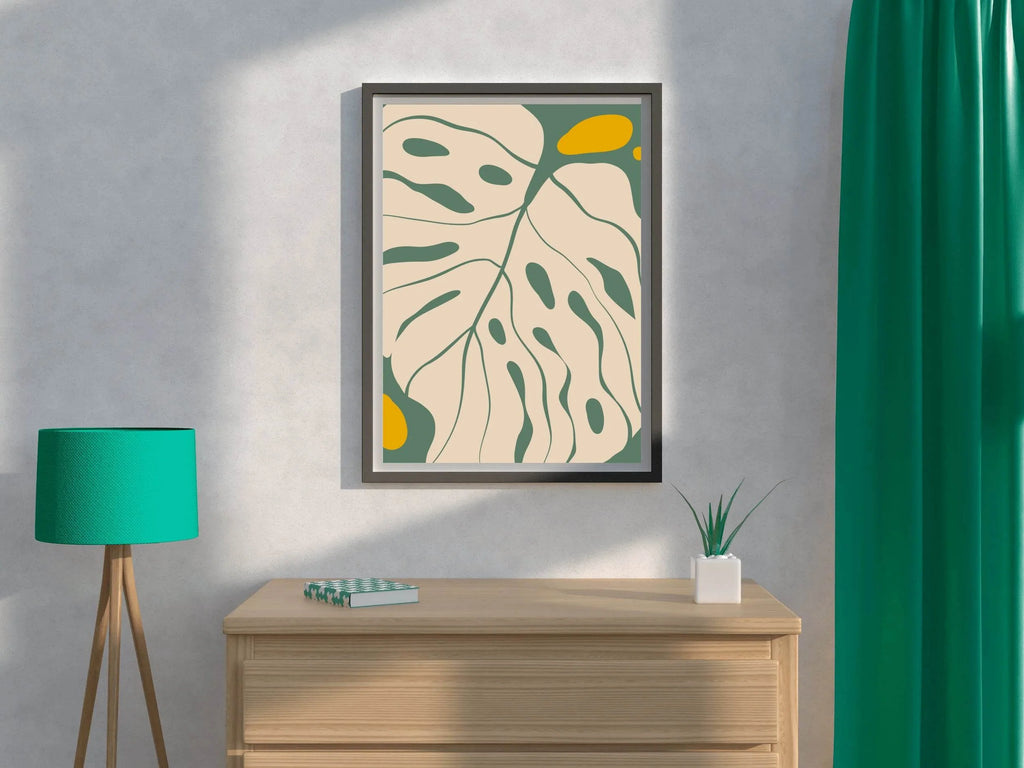 Big Leaf of Monstera Plant Wall Art - beink online art store