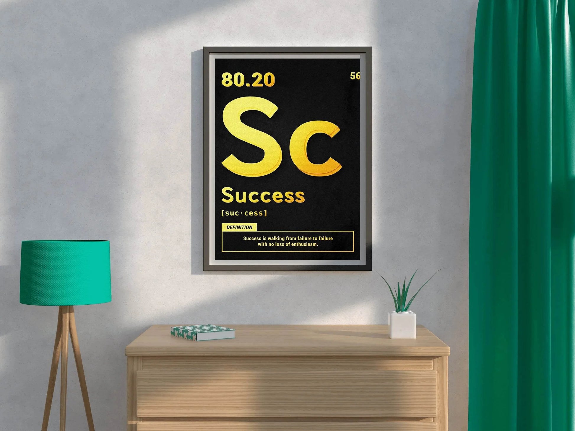 Success 80.20 Rule Motivational Wall Art - beink online art store